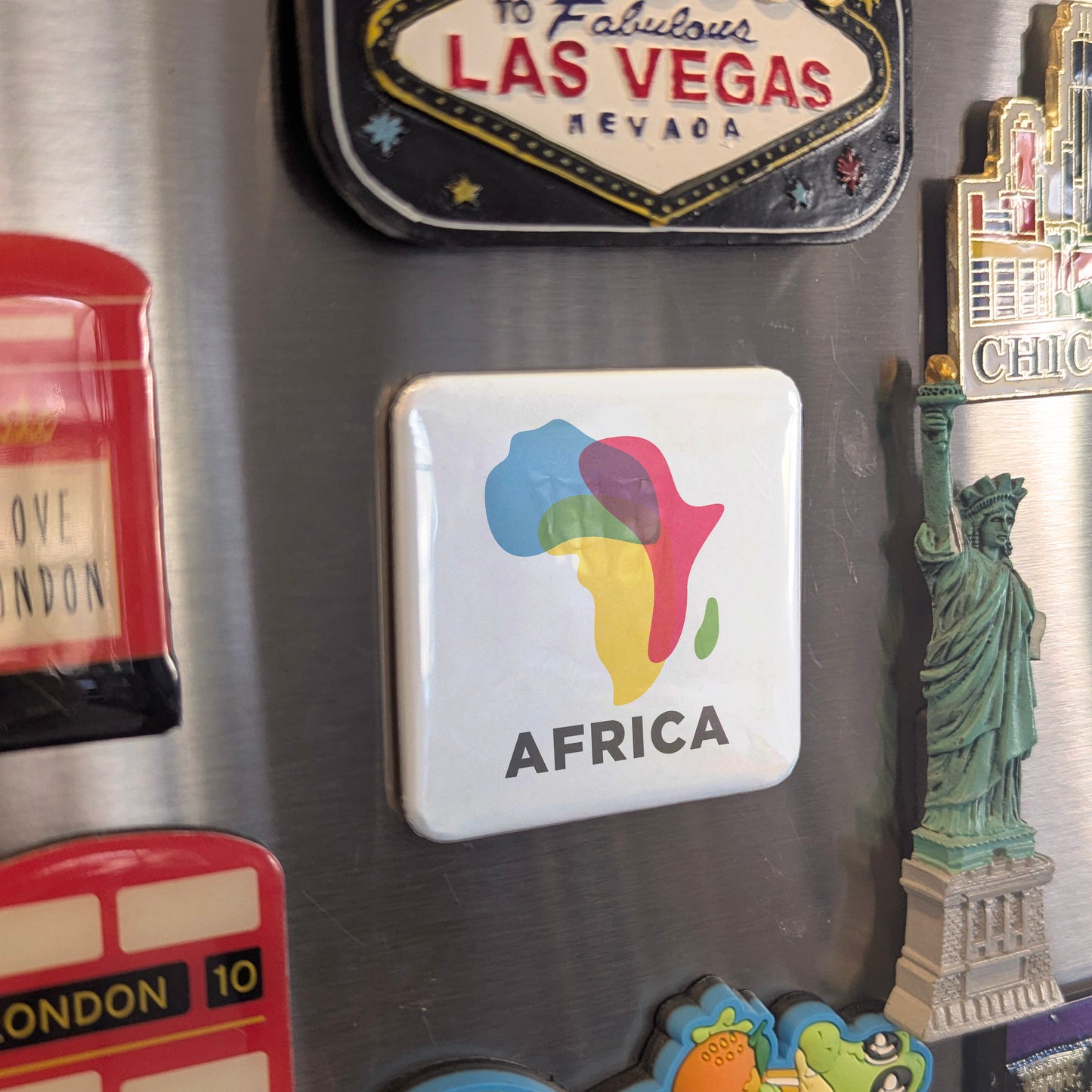Africa Map V3 Fridge Magnet - PhiloPerse