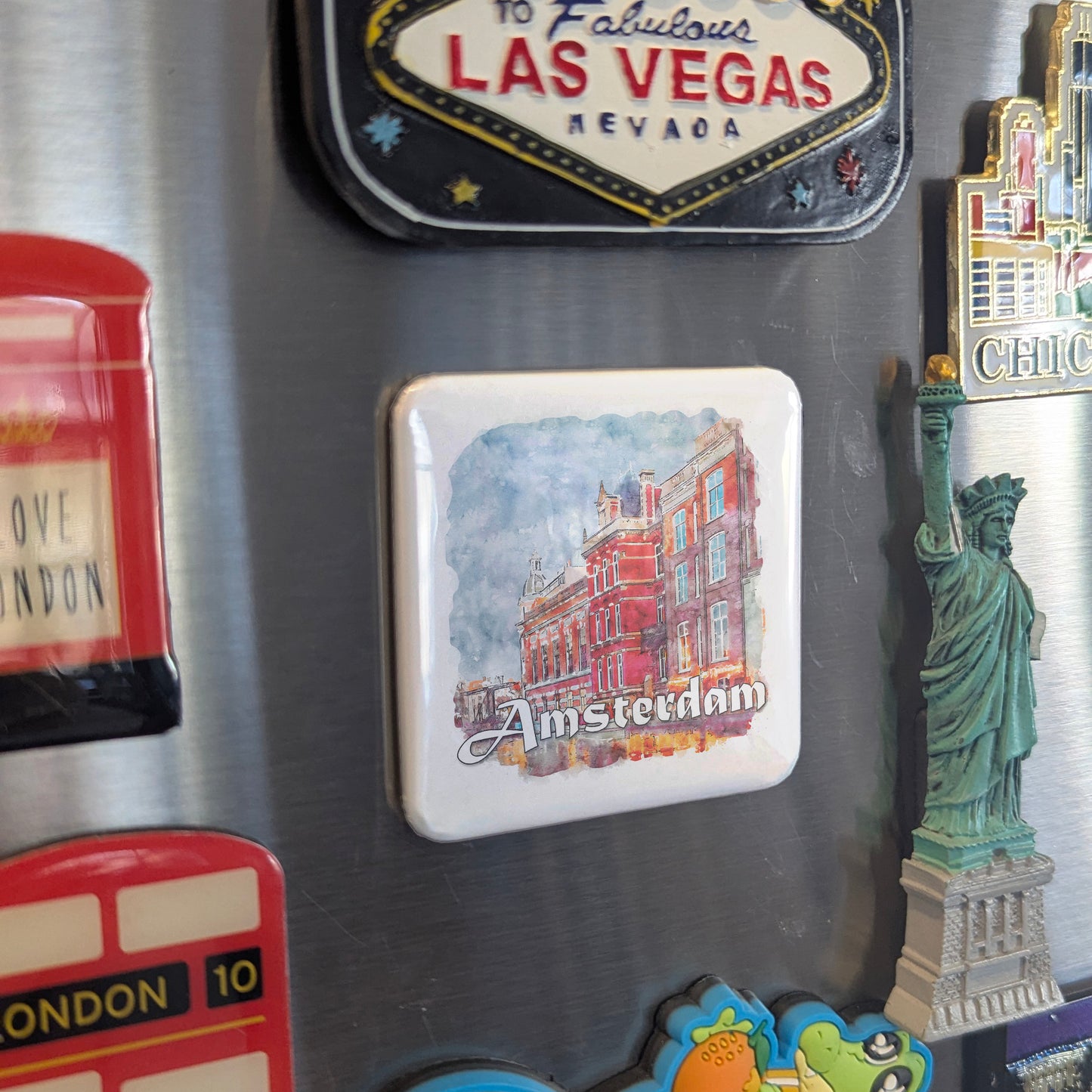 Amsterdam The Netherlands Fridge Magnet - PhiloPerse