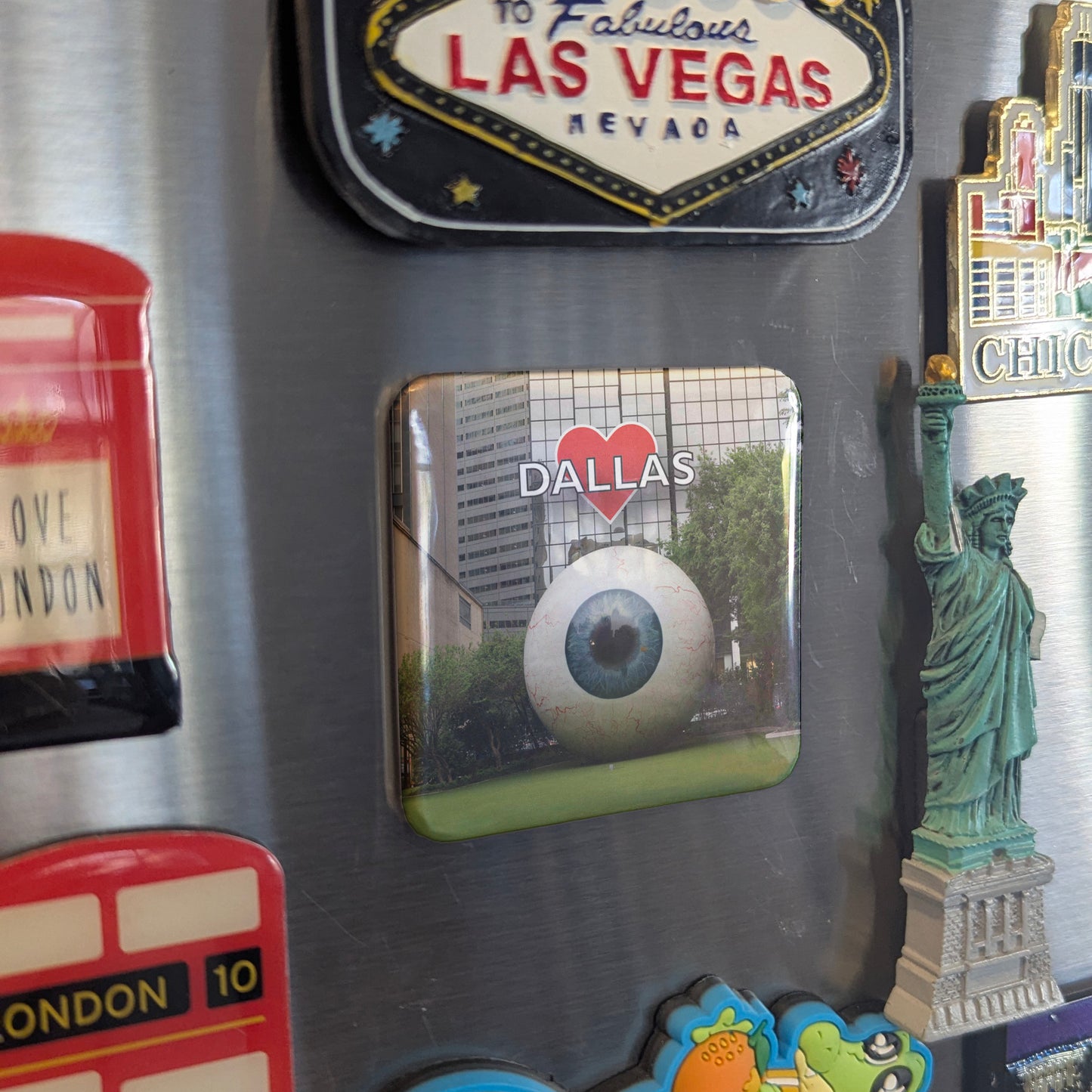 Dallas Eyeball Fridge Magnet - PhiloPerse
