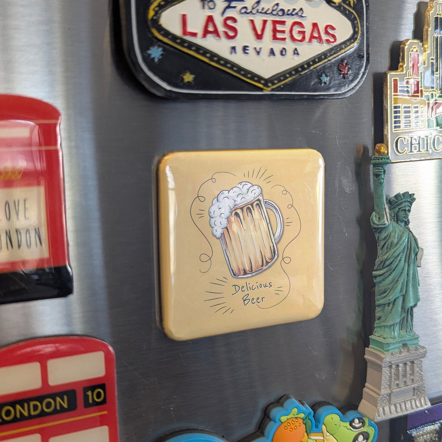 Delicious Beer Fridge Magnet - PhiloPerse