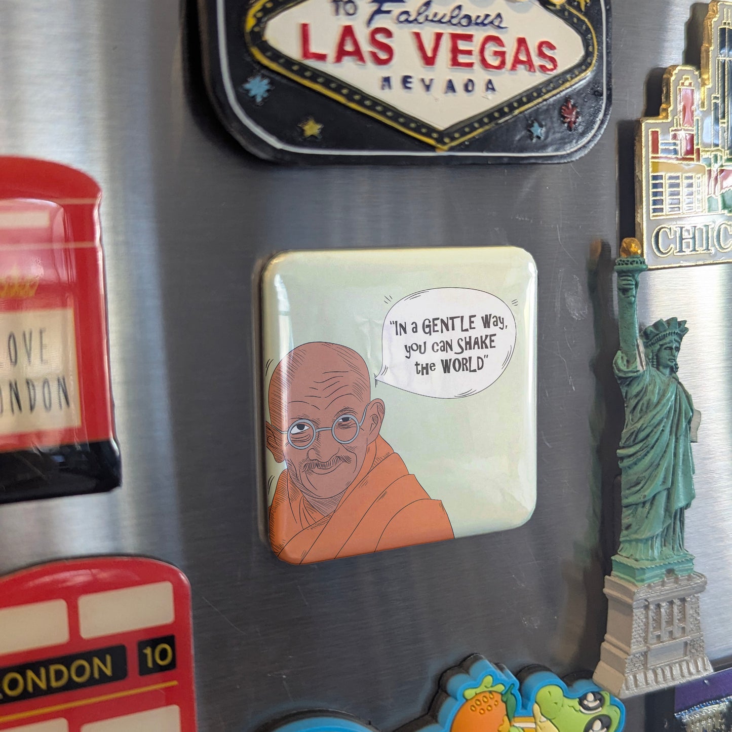 Gandhi Fridge Magnet - PhiloPerse