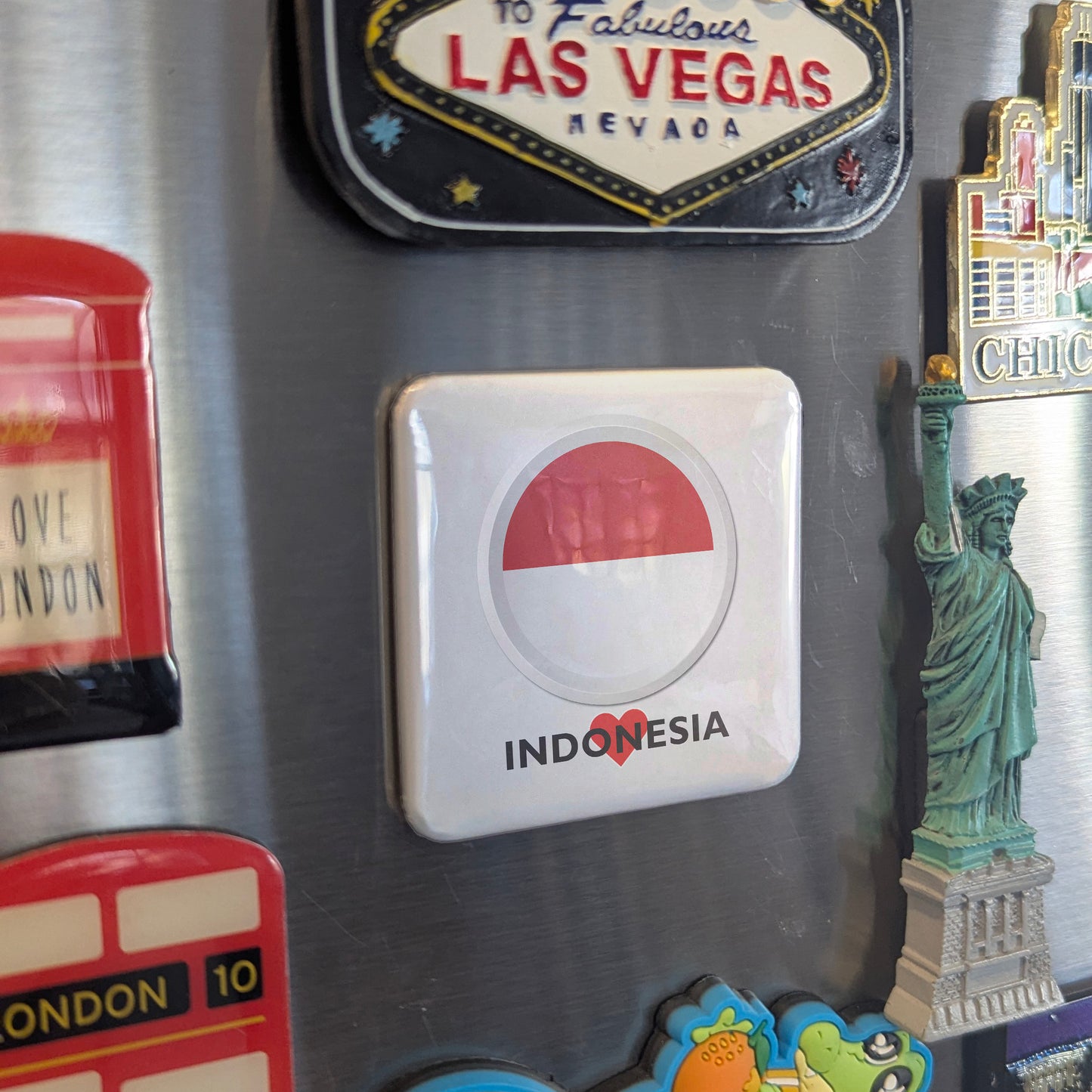 I Love Indonesia Fridge Magnet - PhiloPerse