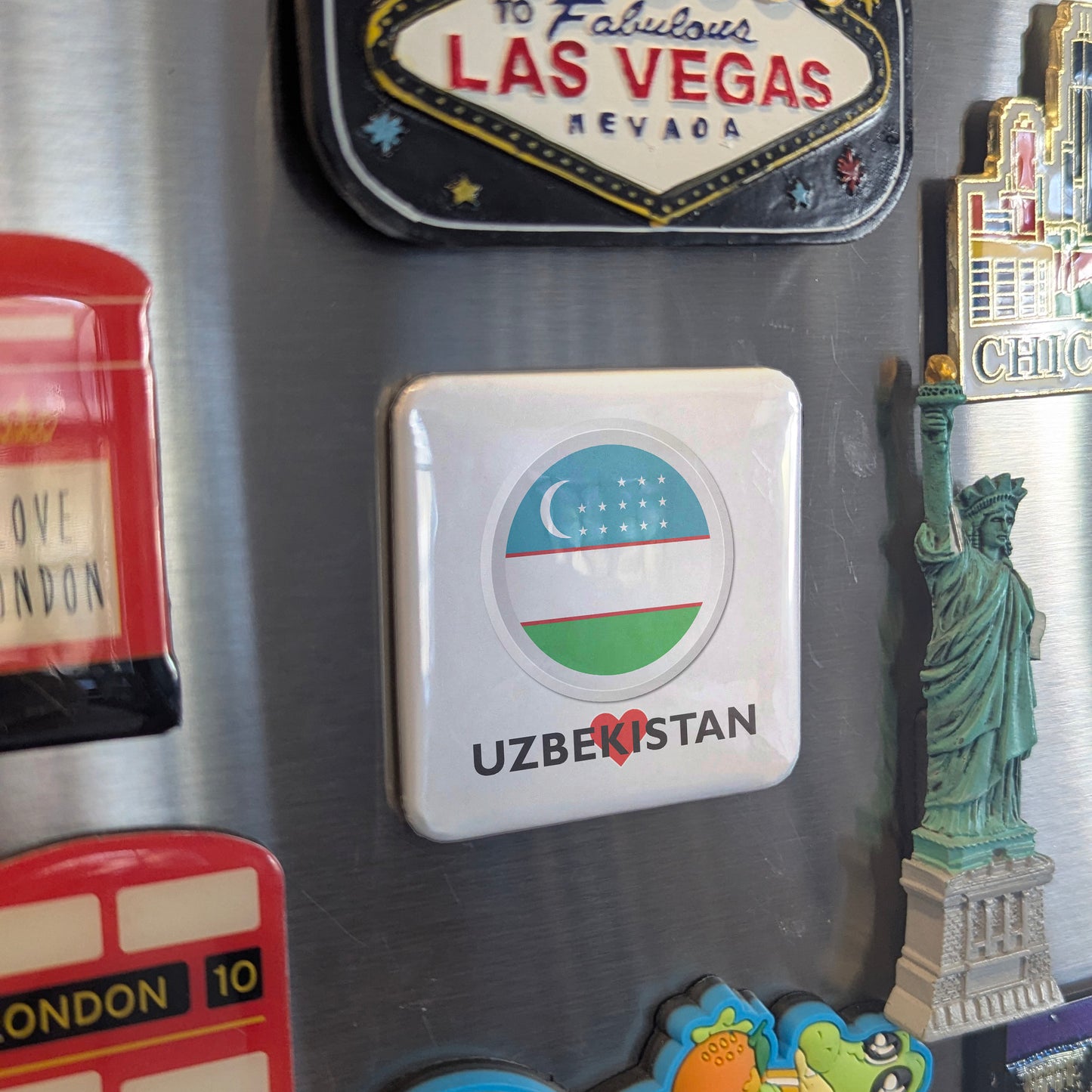 I Love Uzbekistan Fridge Magnet - PhiloPerse