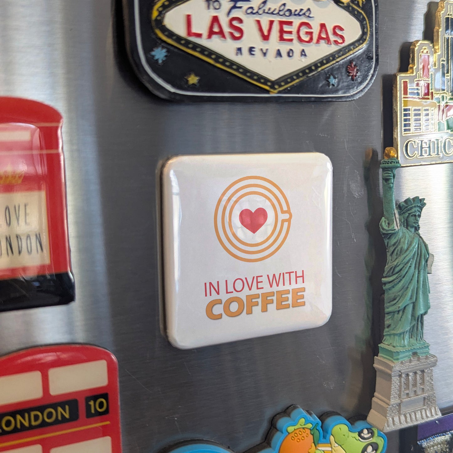 In Love with Coffee Fridge Magnet - PhiloPerse