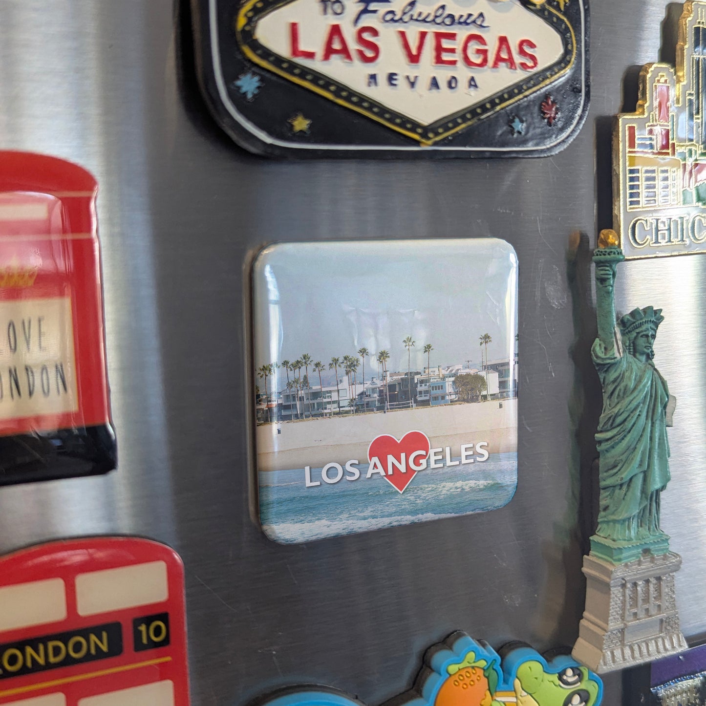 Los Angeles Beach Fridge Magnet - PhiloPerse