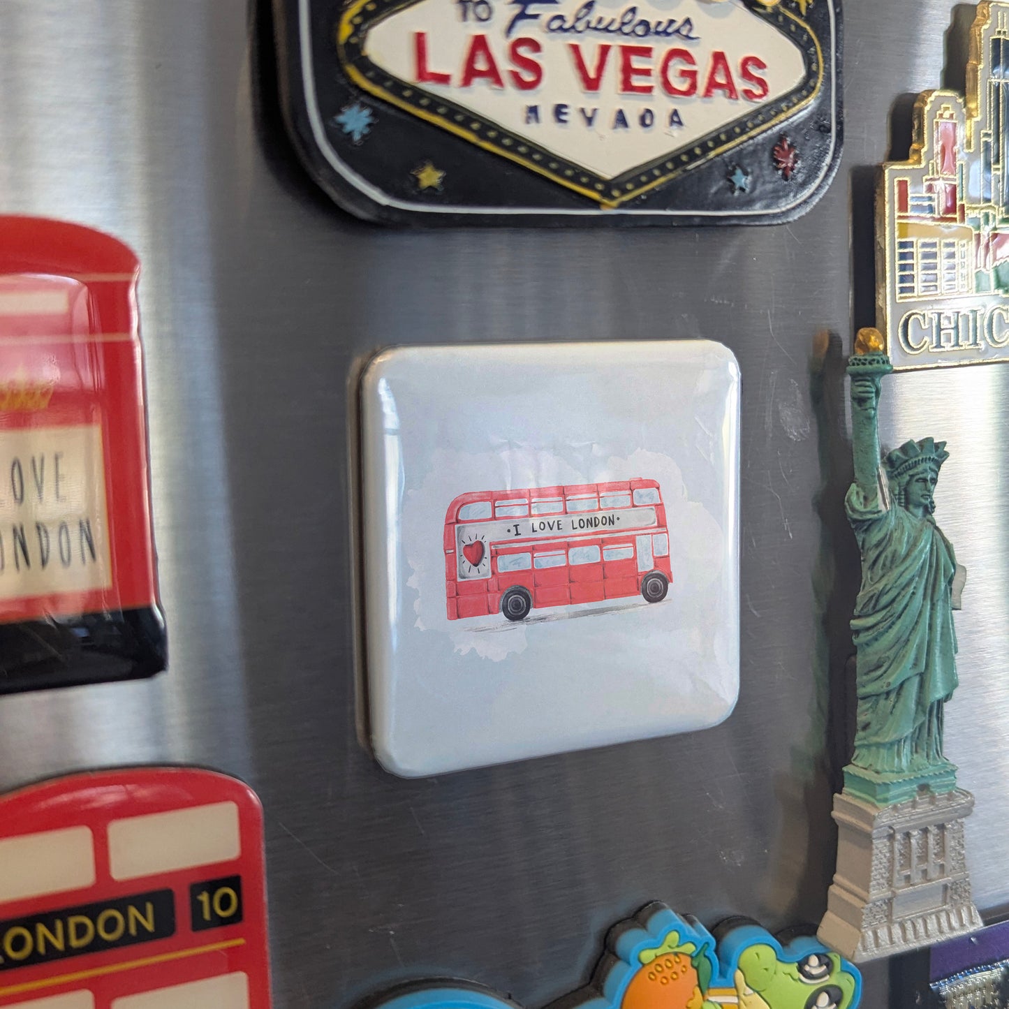 London Bus Fridge Magnet - PhiloPerse