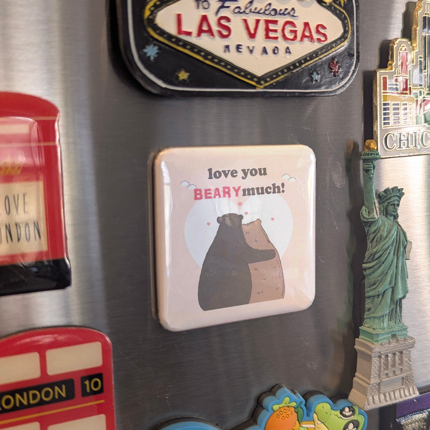 Love You Beary Much Fridge Magnet - PhiloPerse