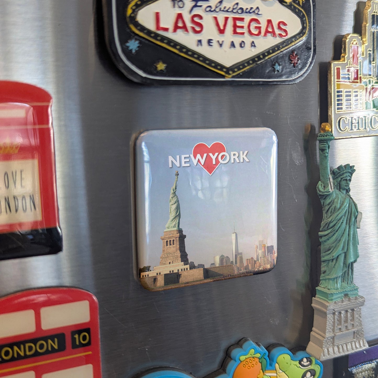 New York View Fridge Magnet - PhiloPerse