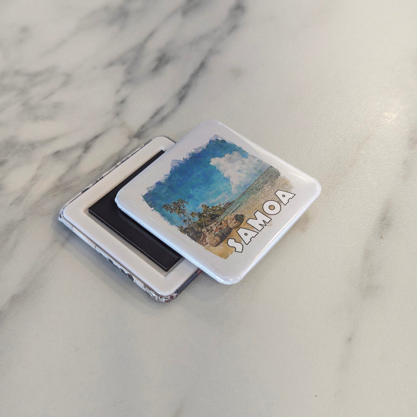 Samoa Watercolor Fridge Magnet - PhiloPerse