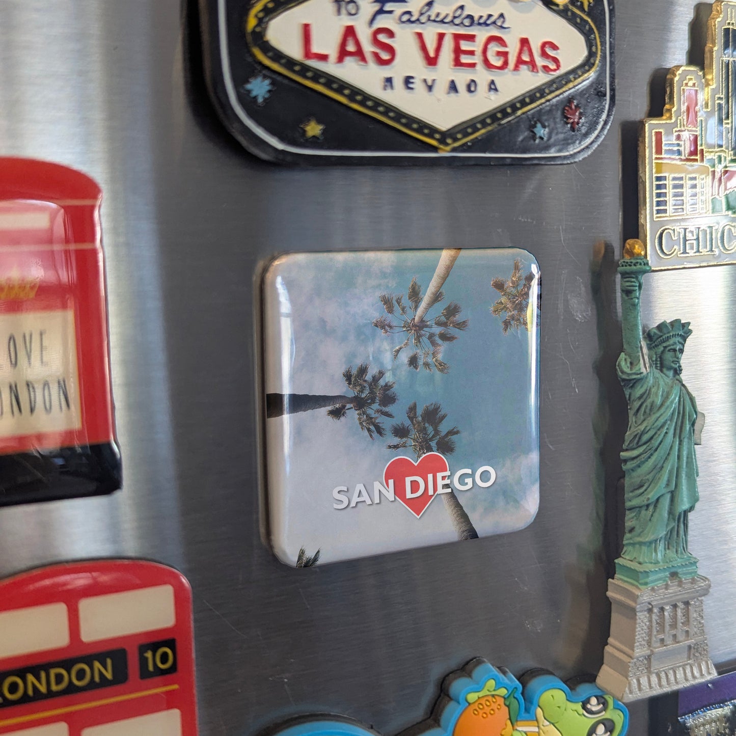 San Diego Palms Fridge Magnet - PhiloPerse