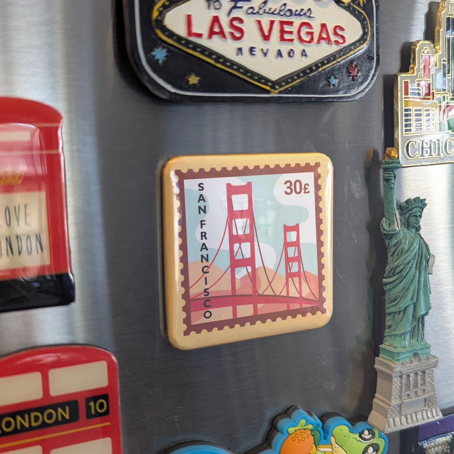 San Francisco Postage Fridge Magnet - PhiloPerse