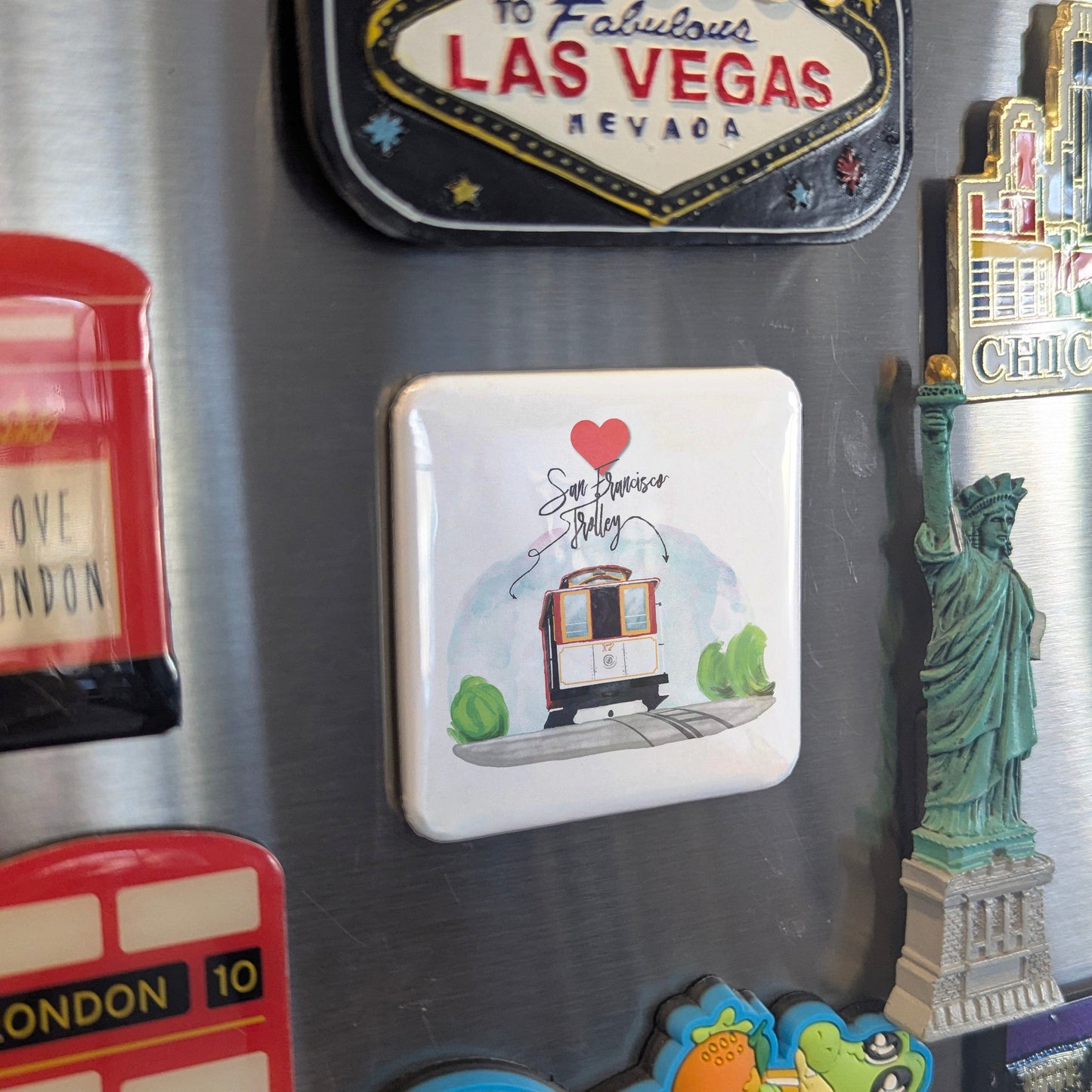 San Francisco Trolley Fridge Magnet