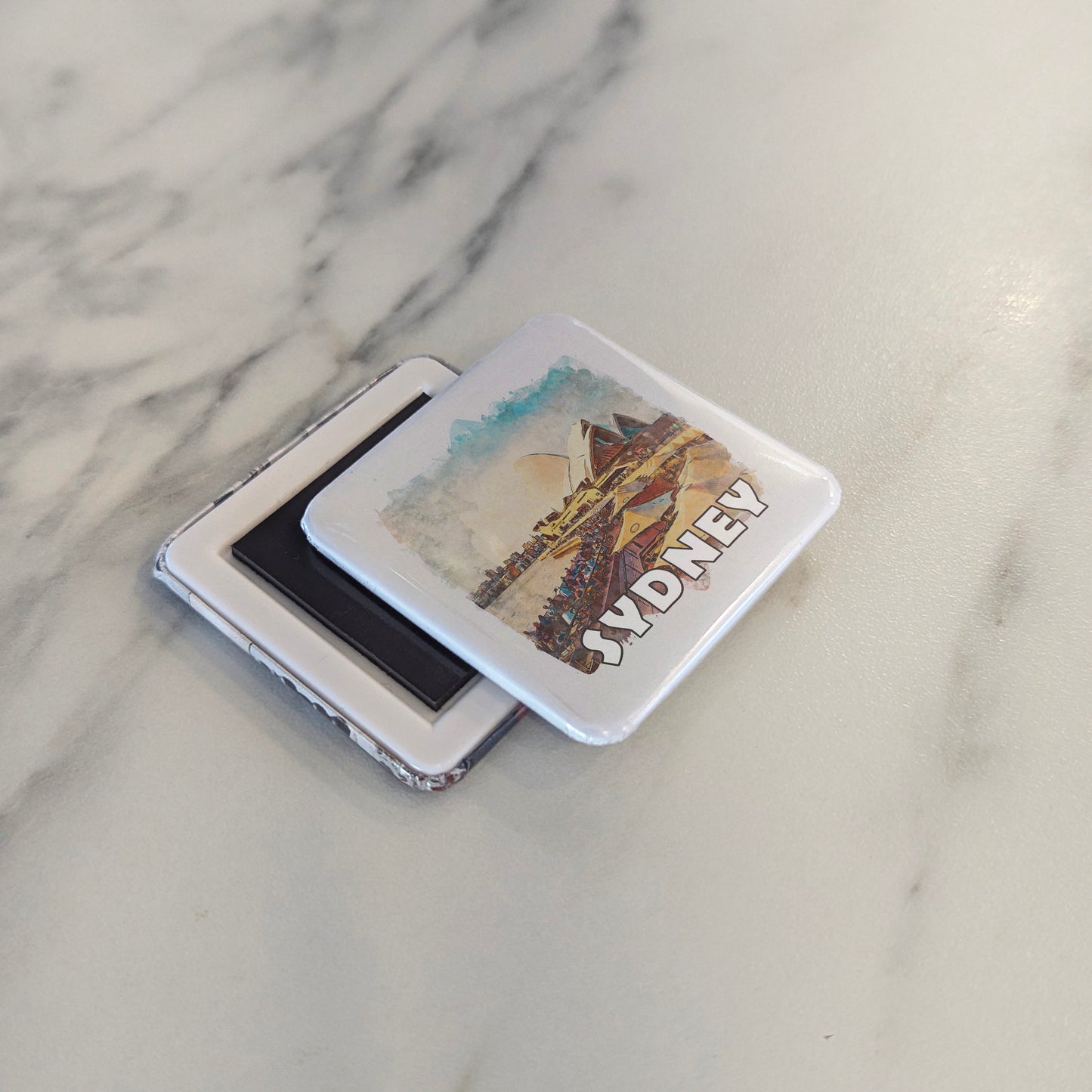Sydney Australia Watercolor Fridge Magnet - PhiloPerse