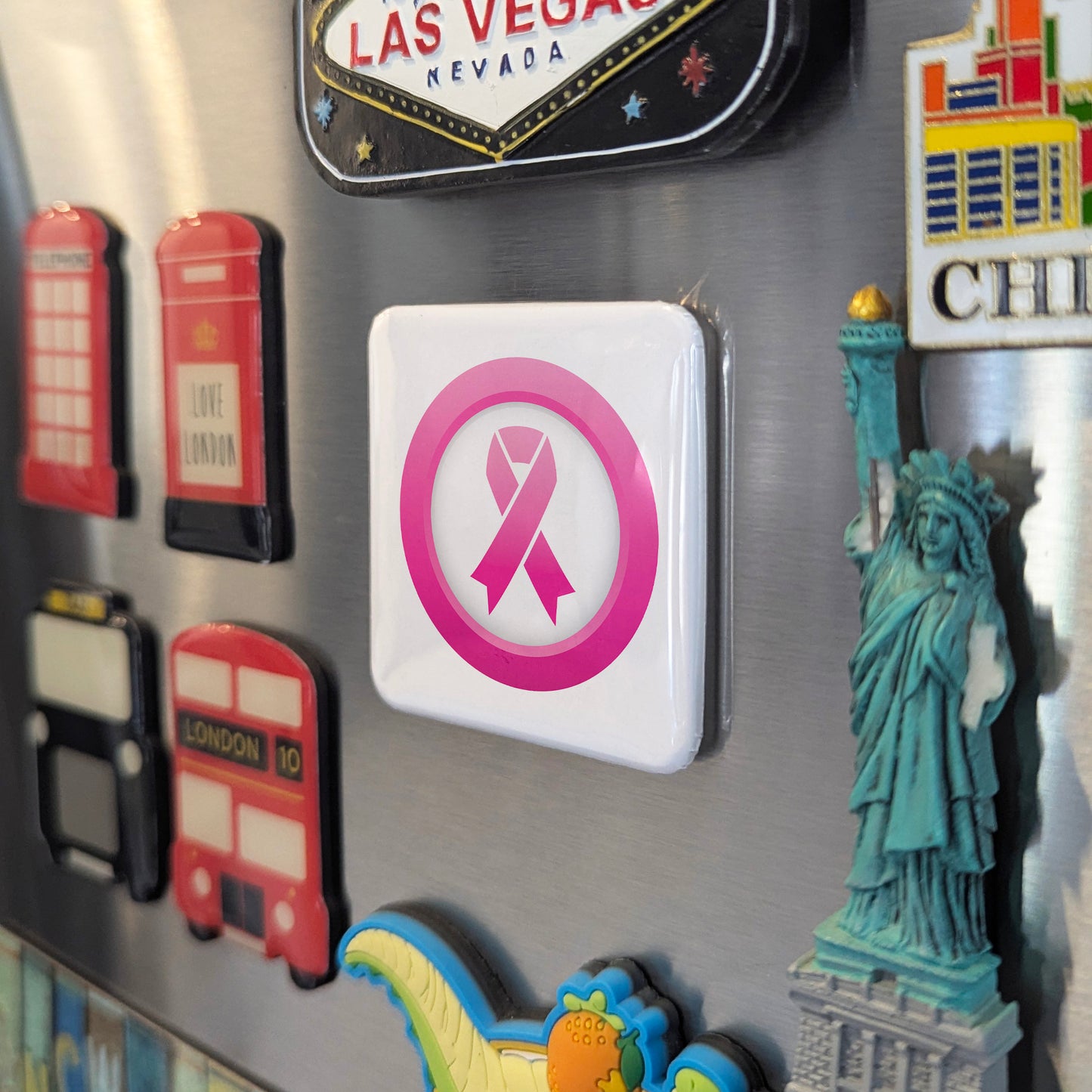 Breast Cancer Awareness V.2 Fridge Magnet - PhiloPerse