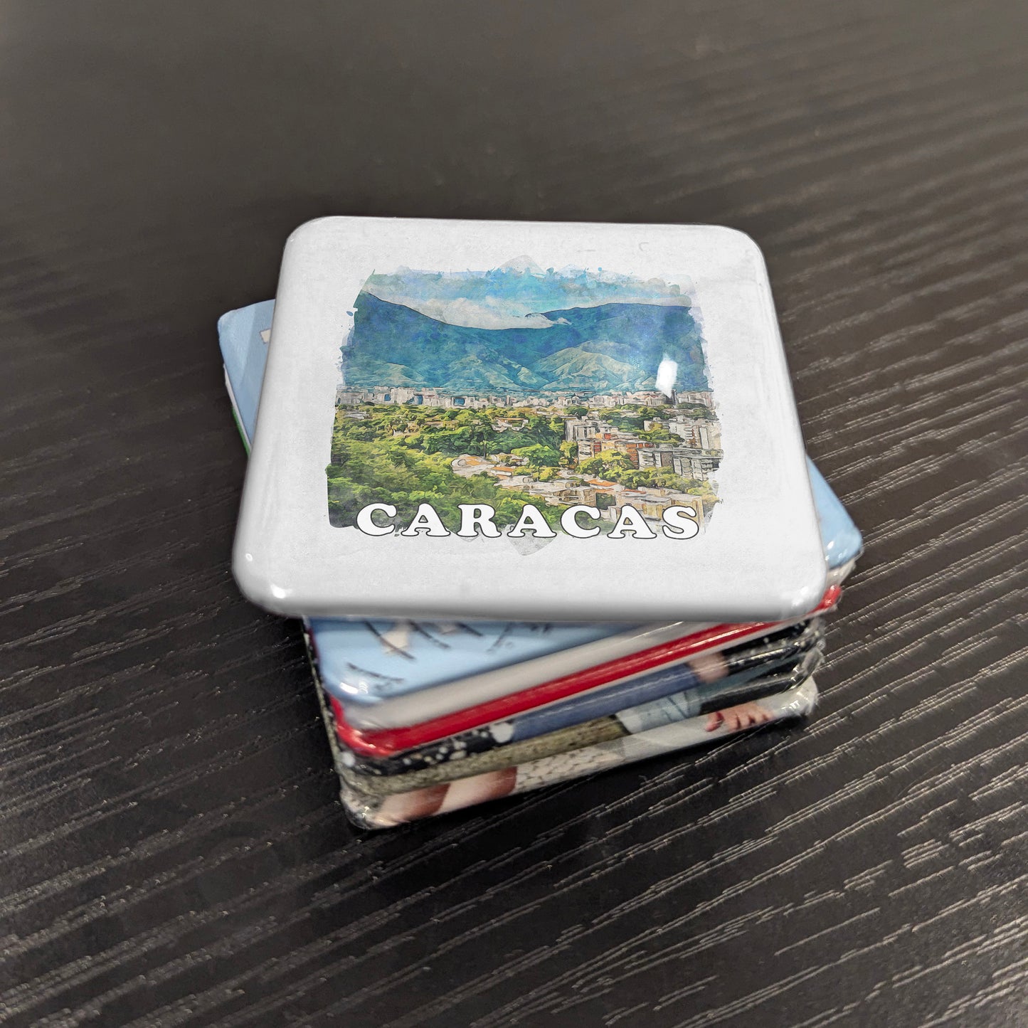 Caracas Venezuela Watercolor Fridge Magnet - PhiloPerse