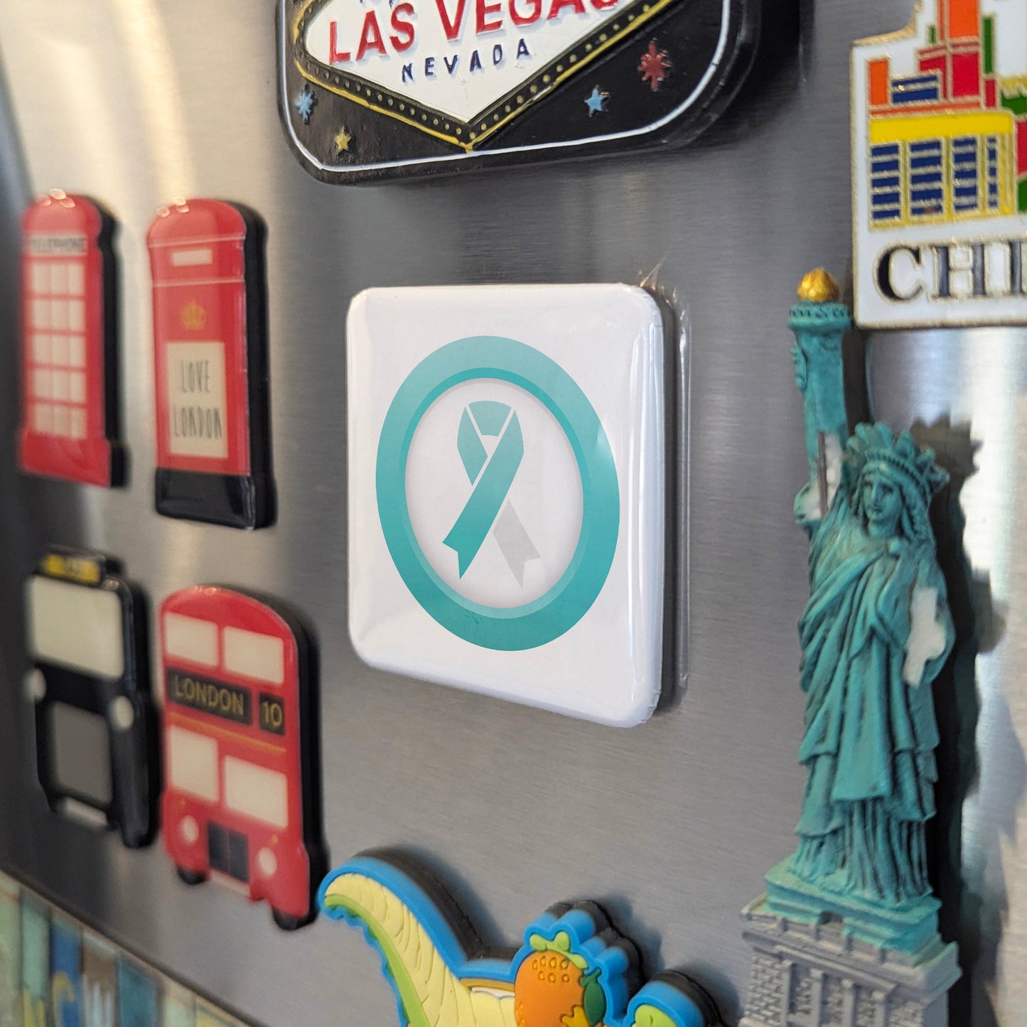 Cervical Cancer Awareness V.2 Fridge Magnet - PhiloPerse