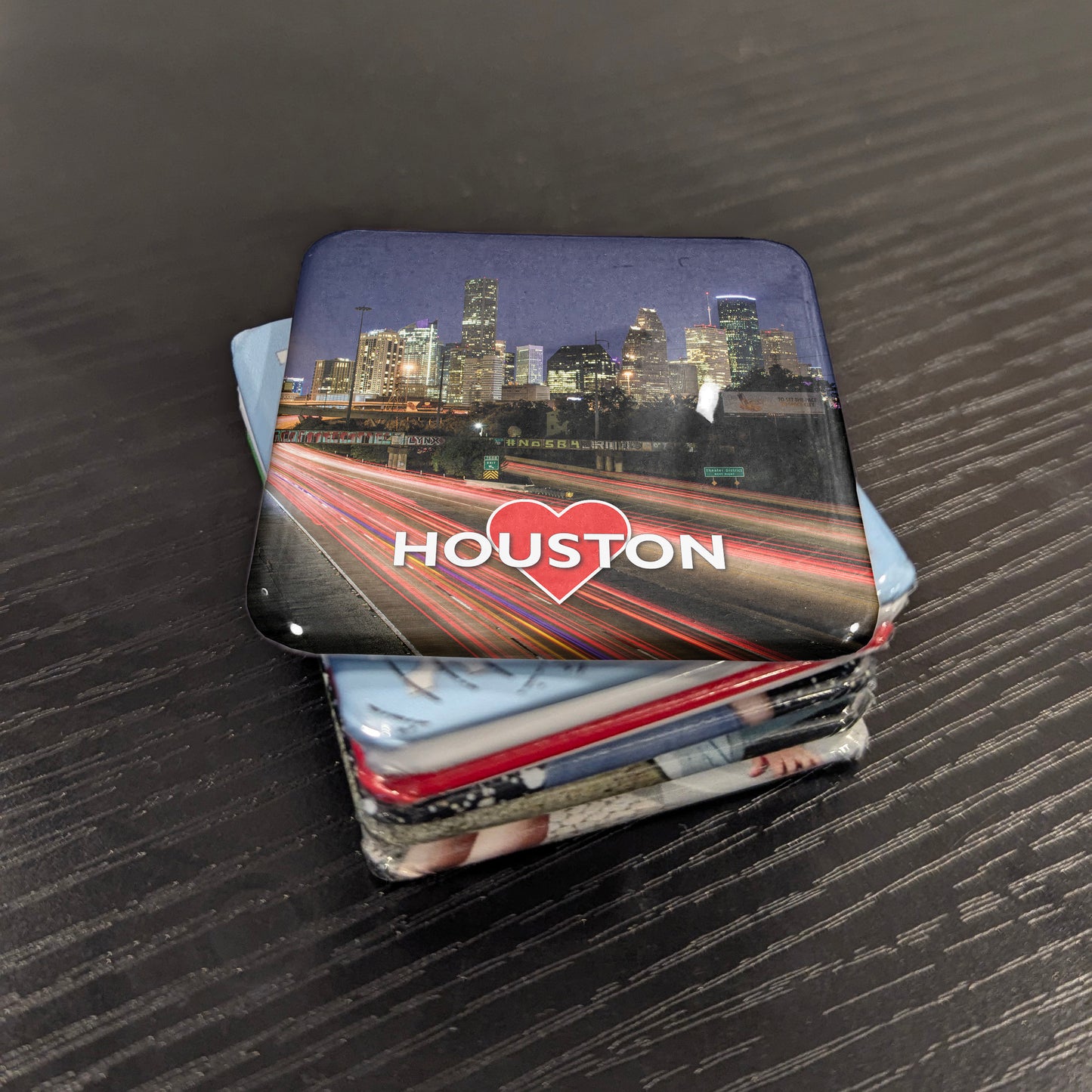 Houston View Fridge Magnet - PhiloPerse