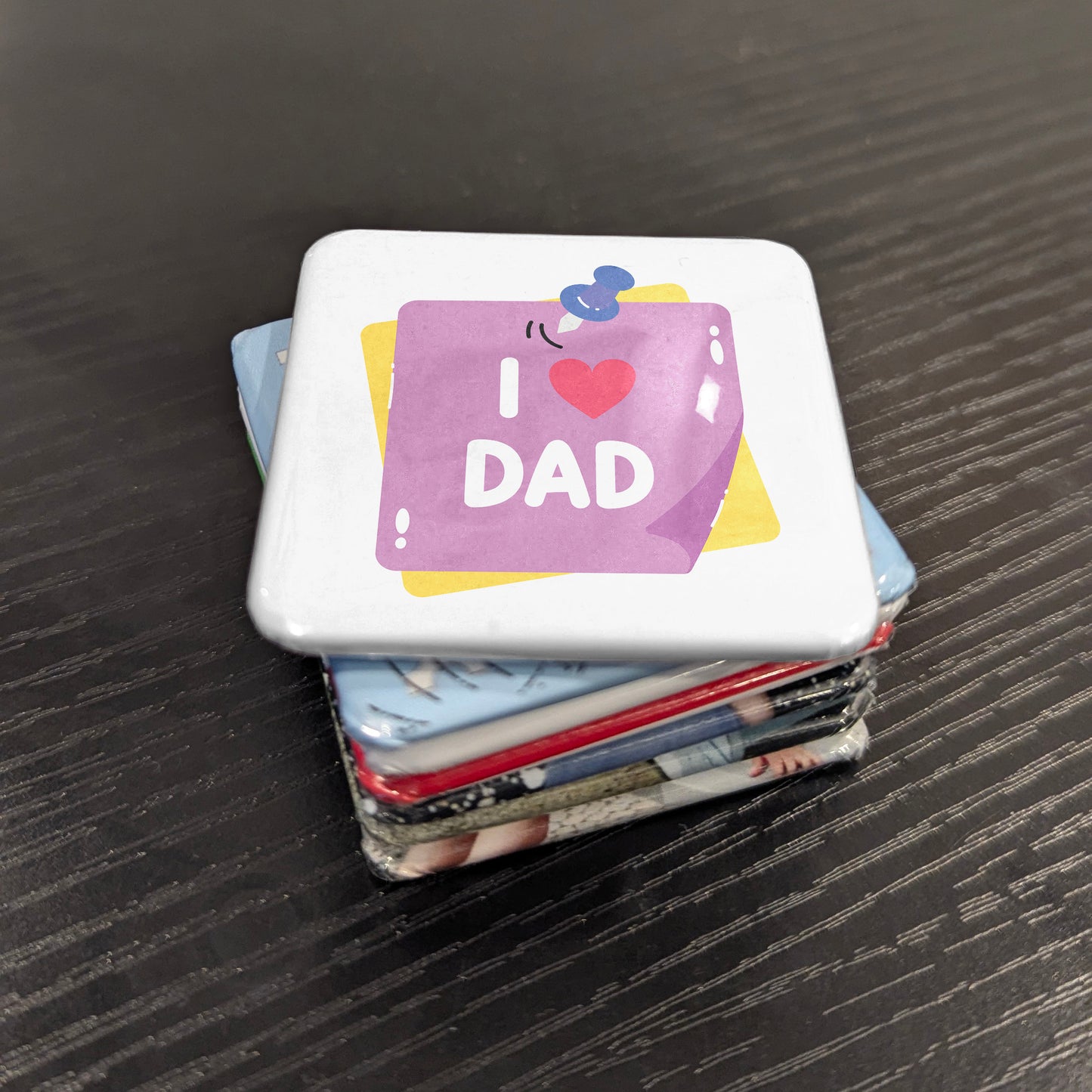I Love Dad Sticker Fridge Magnet - PhiloPerse