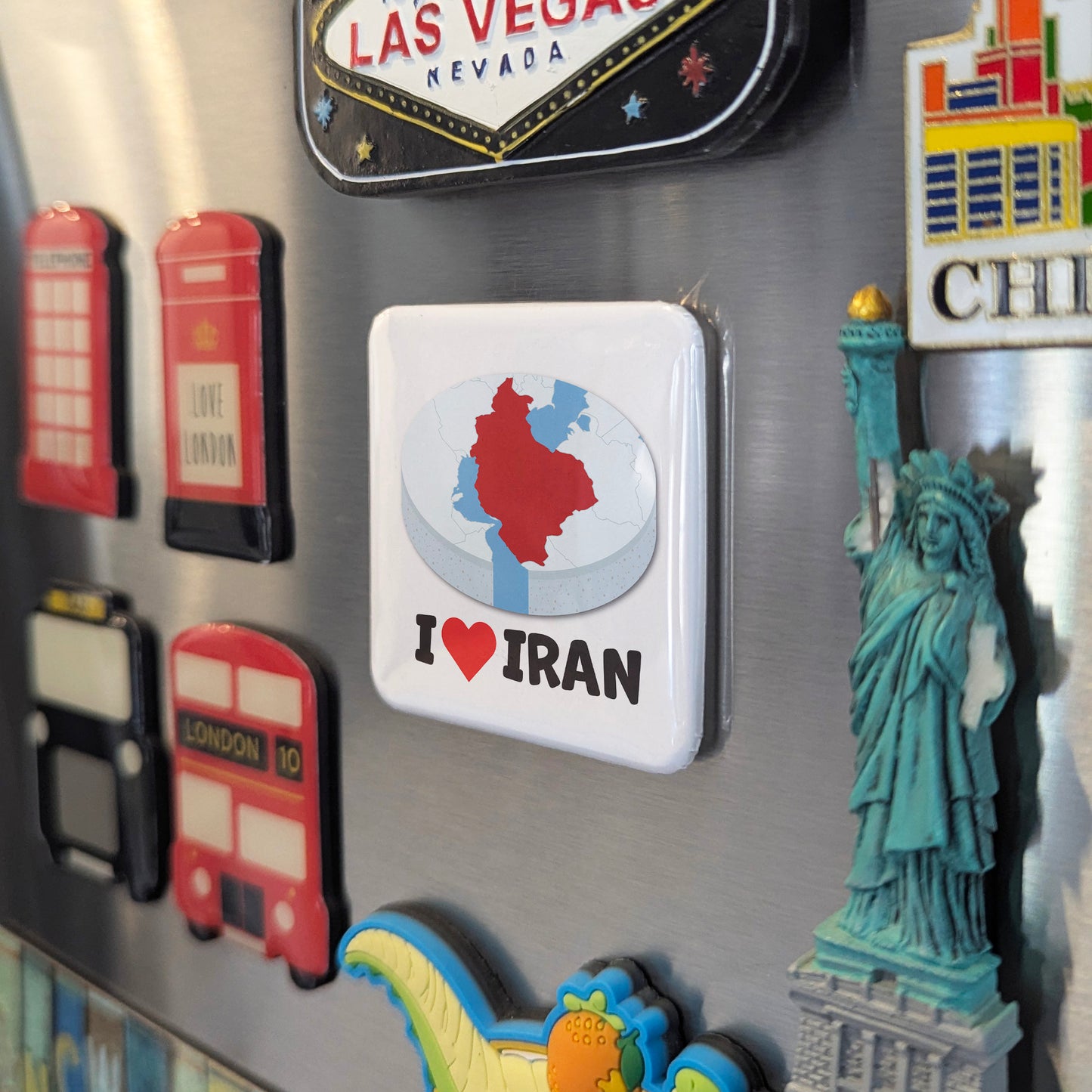 I Love Iran V.2 Fridge Magnet - PhiloPerse