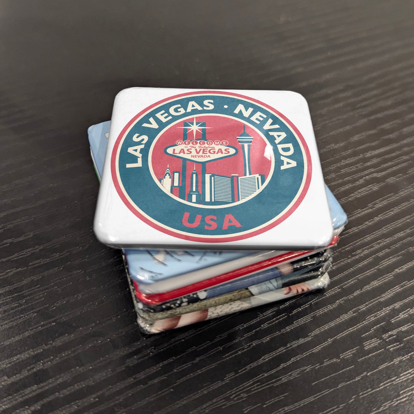 Las Vegas Stamp Fridge Magnet - PhiloPerse