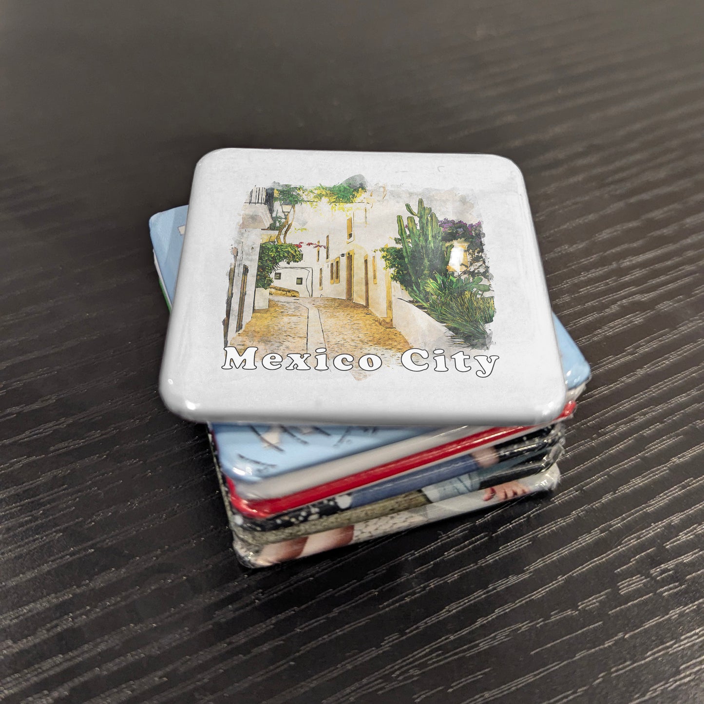 Mexico City Watercolor Fridge Magnet - PhiloPerse