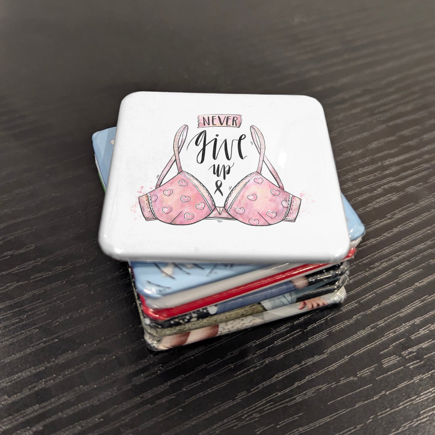 Never Give Up v2 Fridge Magnet - PhiloPerse