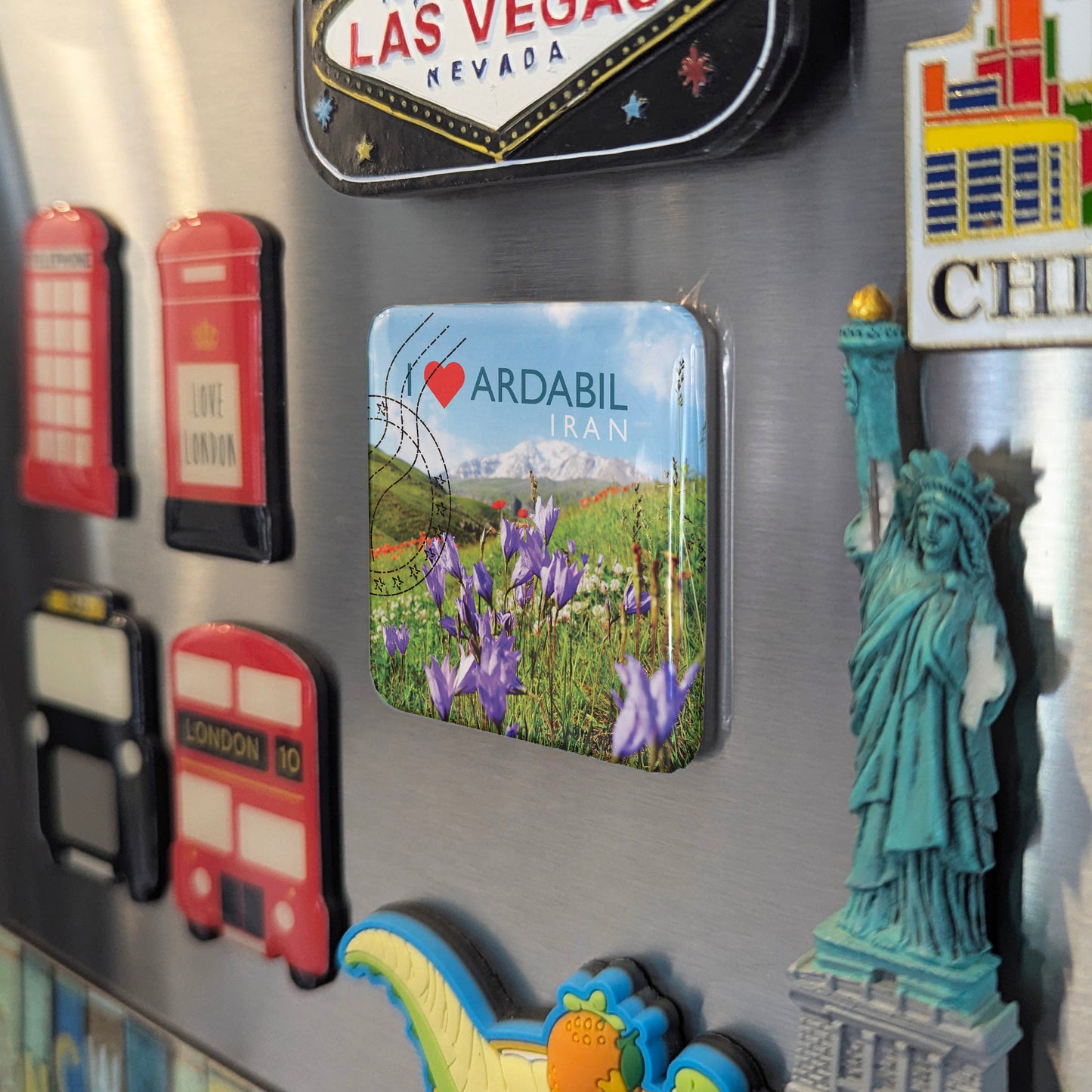 Imán para nevera "Me encanta Ardabil"