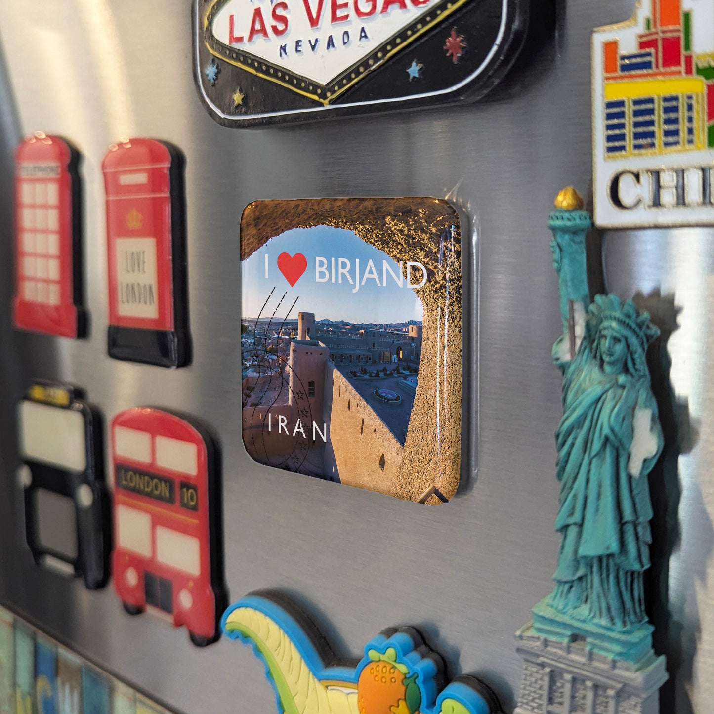 Imán para nevera "Me encanta Birjand"