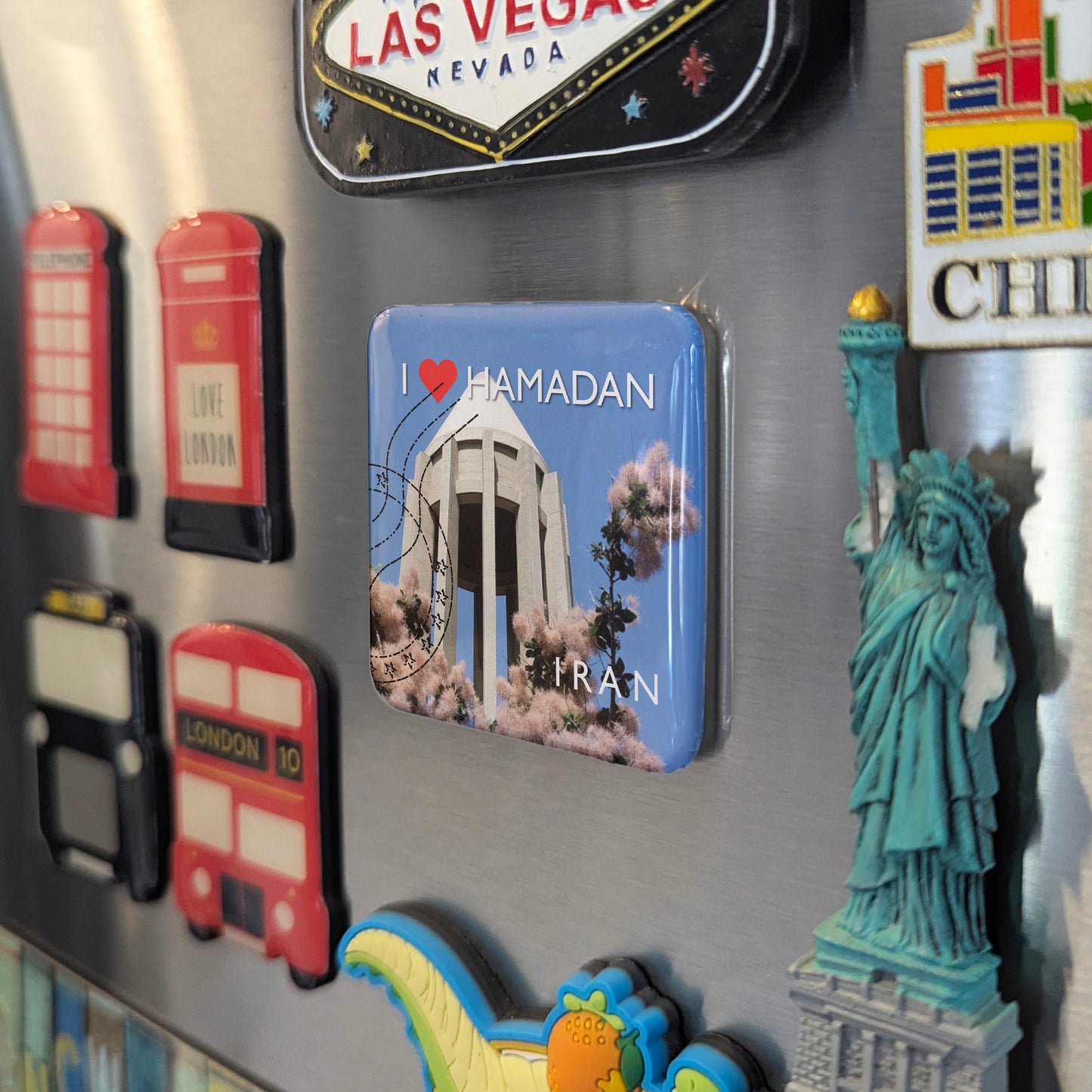 Imán para nevera "Me encanta Hamedan"