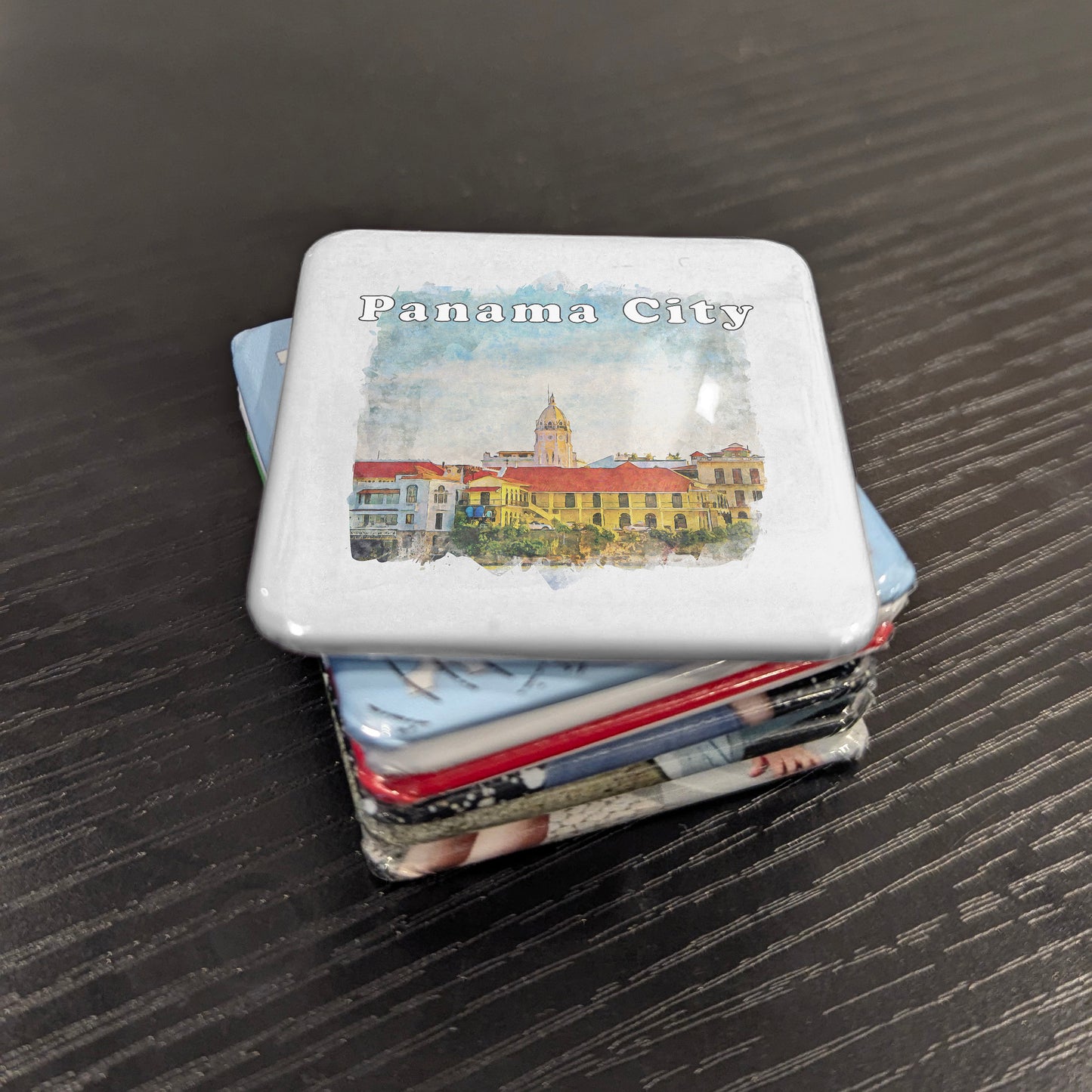 Panama City Watercolor Fridge Magnet - PhiloPerse
