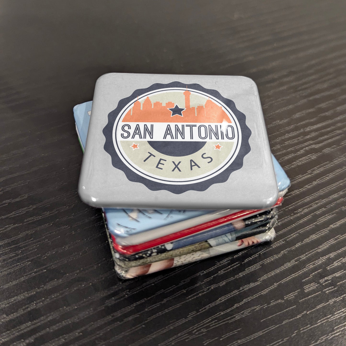San Antonio Stamp Fridge Magnet - PhiloPerse