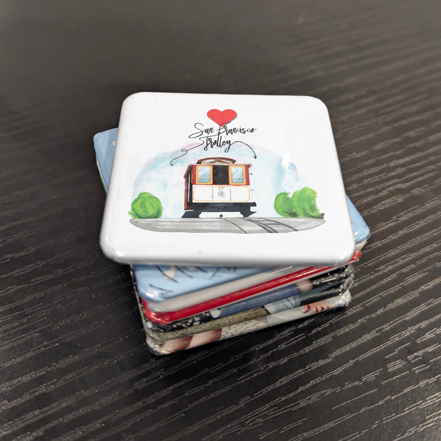 San Francisco Trolley Fridge Magnet