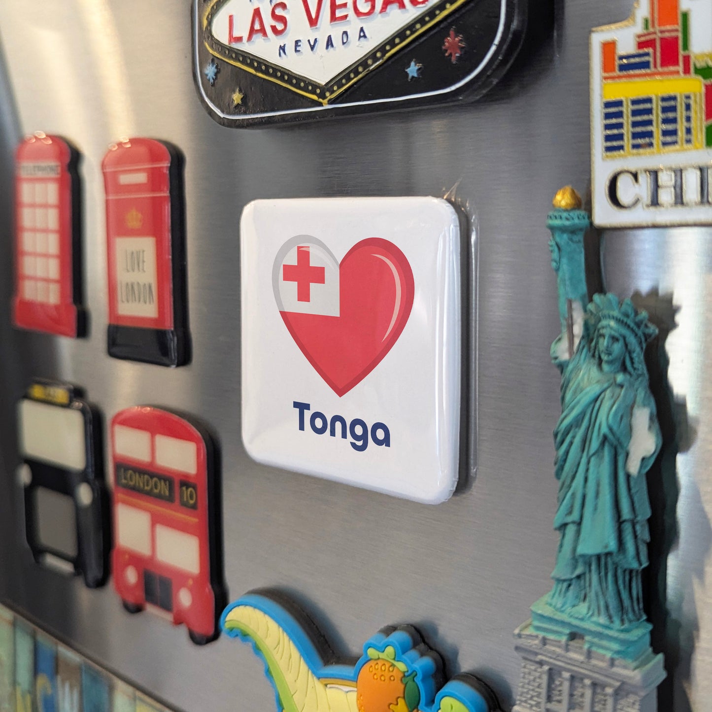 Tonga Flag Fridge Magnet - PhiloPerse