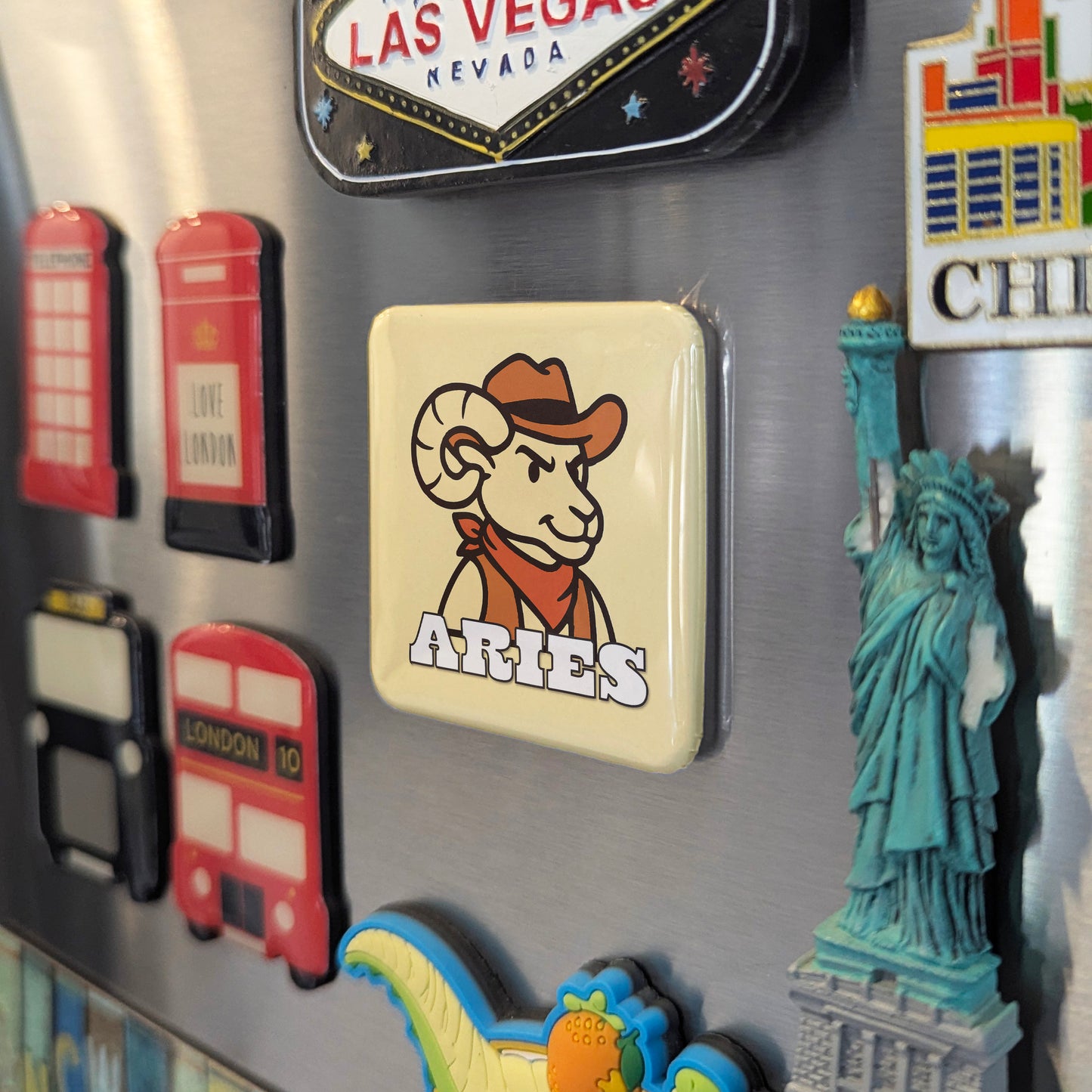Western Aries Zodiac Fridge Magnet - PhiloPerse