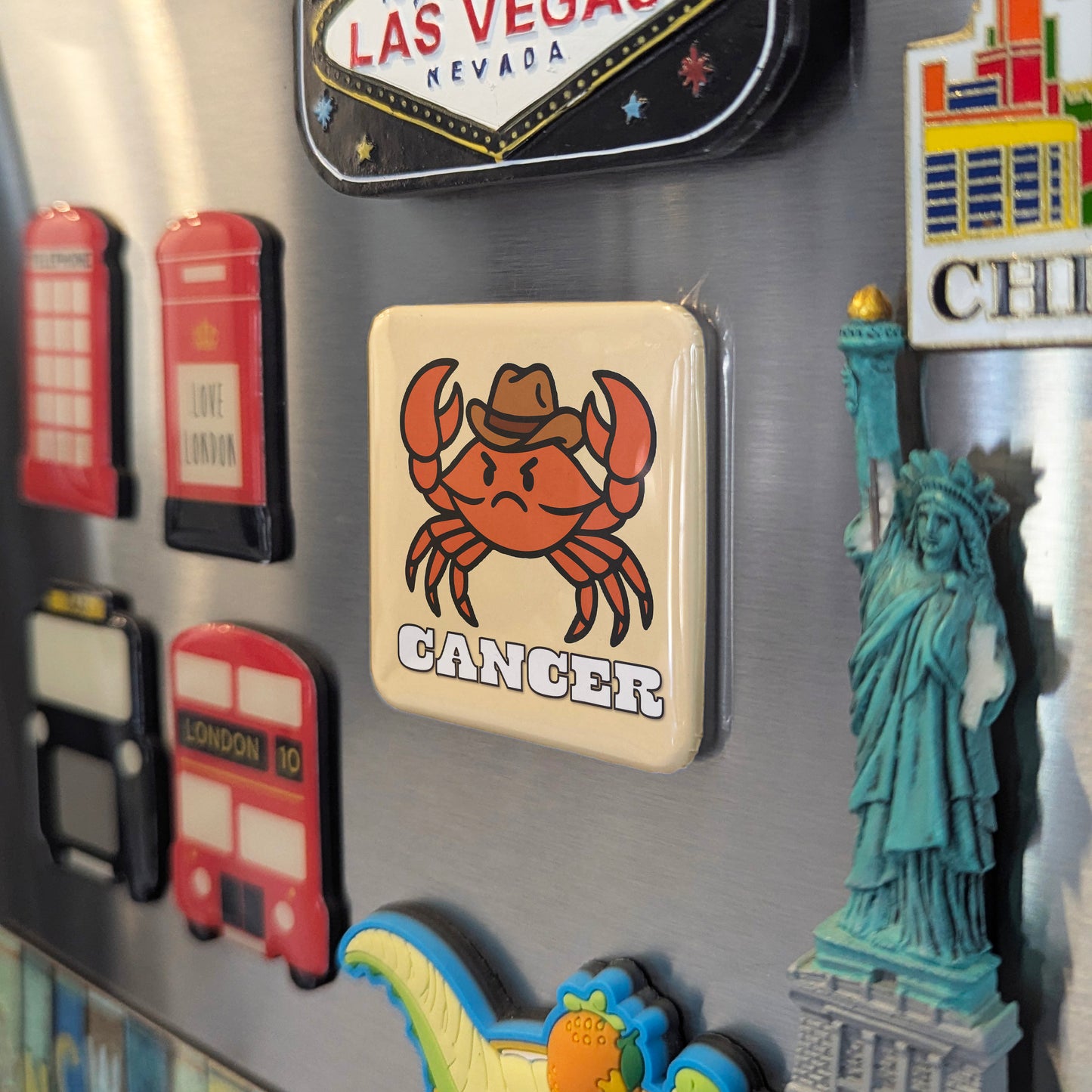 Western Cancer Zodiac Fridge Magnet - PhiloPerse