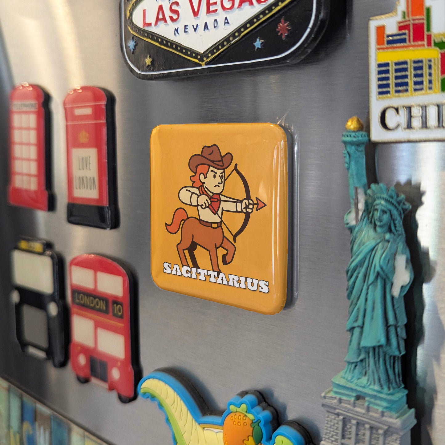 Western Sagittarius Zodiac Fridge Magnet - PhiloPerse