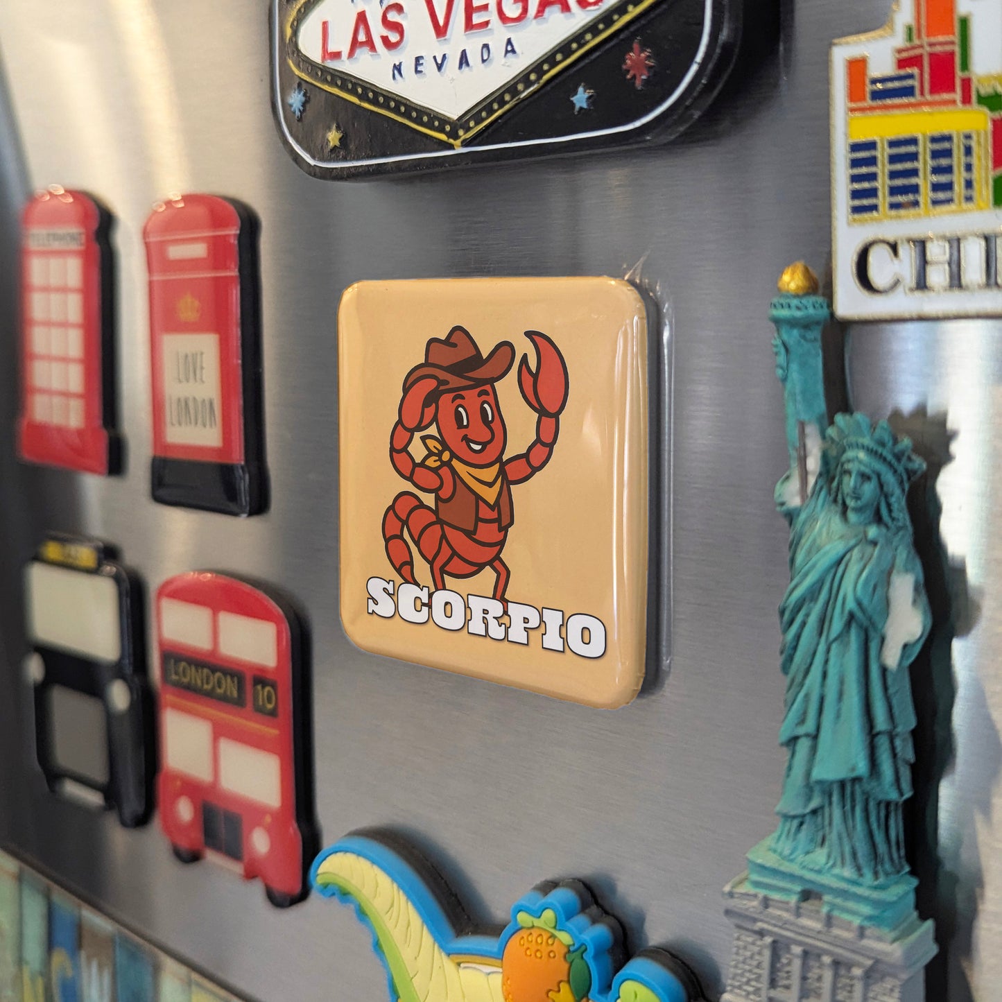 Western Scorpio Zodiac Fridge Magnet - PhiloPerse