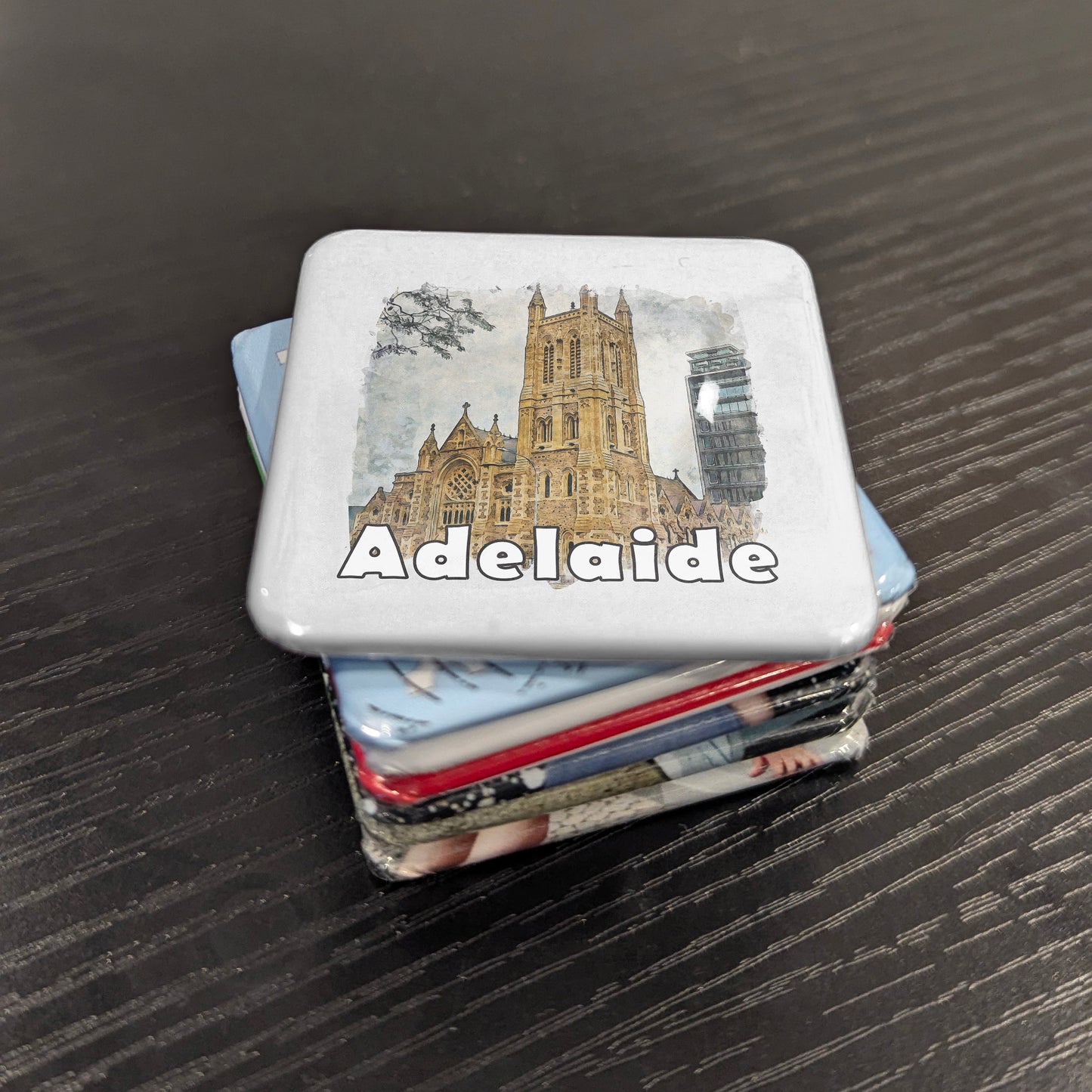 Adelaide Australia Watercolor Fridge Magnet - PhiloPerse