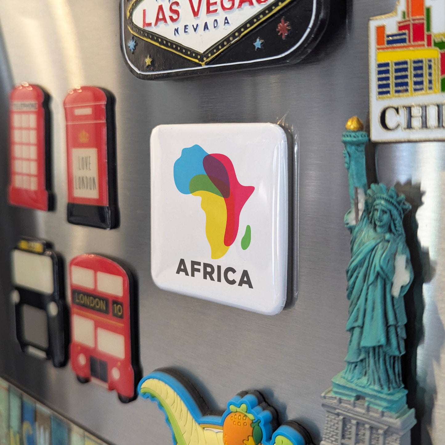 Africa Map V3 Fridge Magnet - PhiloPerse