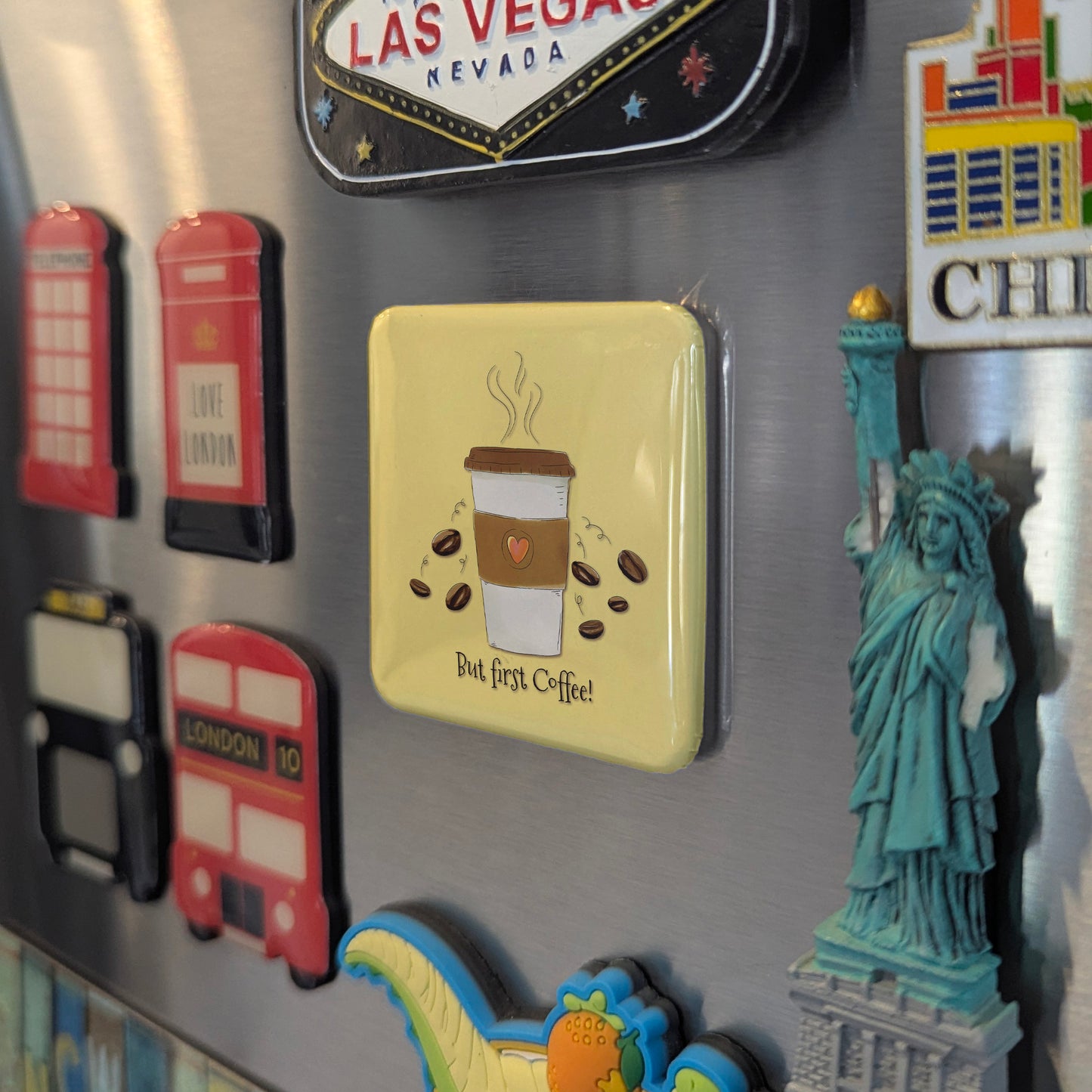 But First Coffee Fridge Magnet - PhiloPerse
