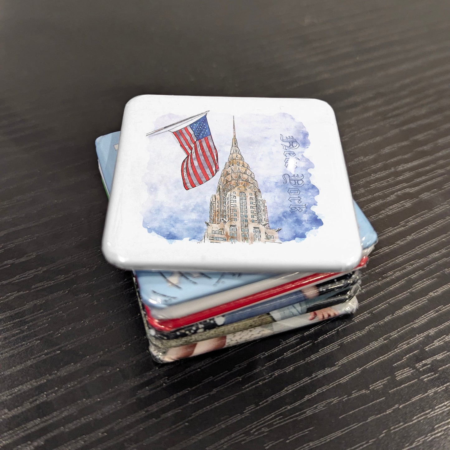 Chrysler Building New York Watercolor Fridge Magnet - PhiloPerse
