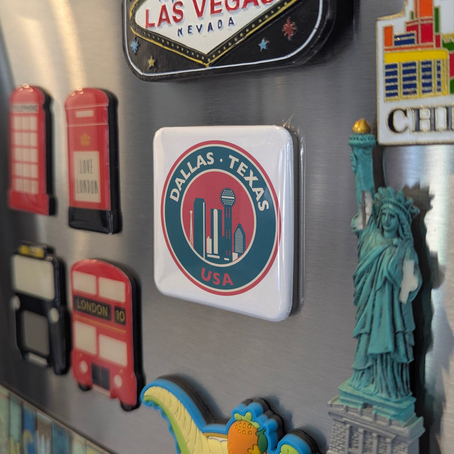 Dallas Fridge Magnet - PhiloPerse
