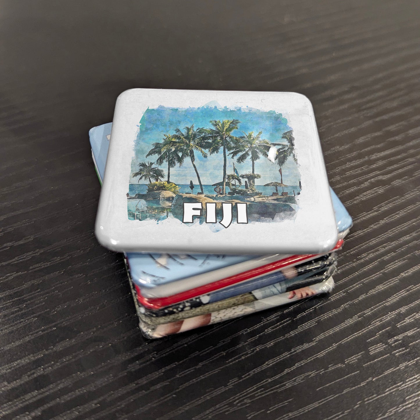 Fiji Watercolor Fridge Magnet - PhiloPerse
