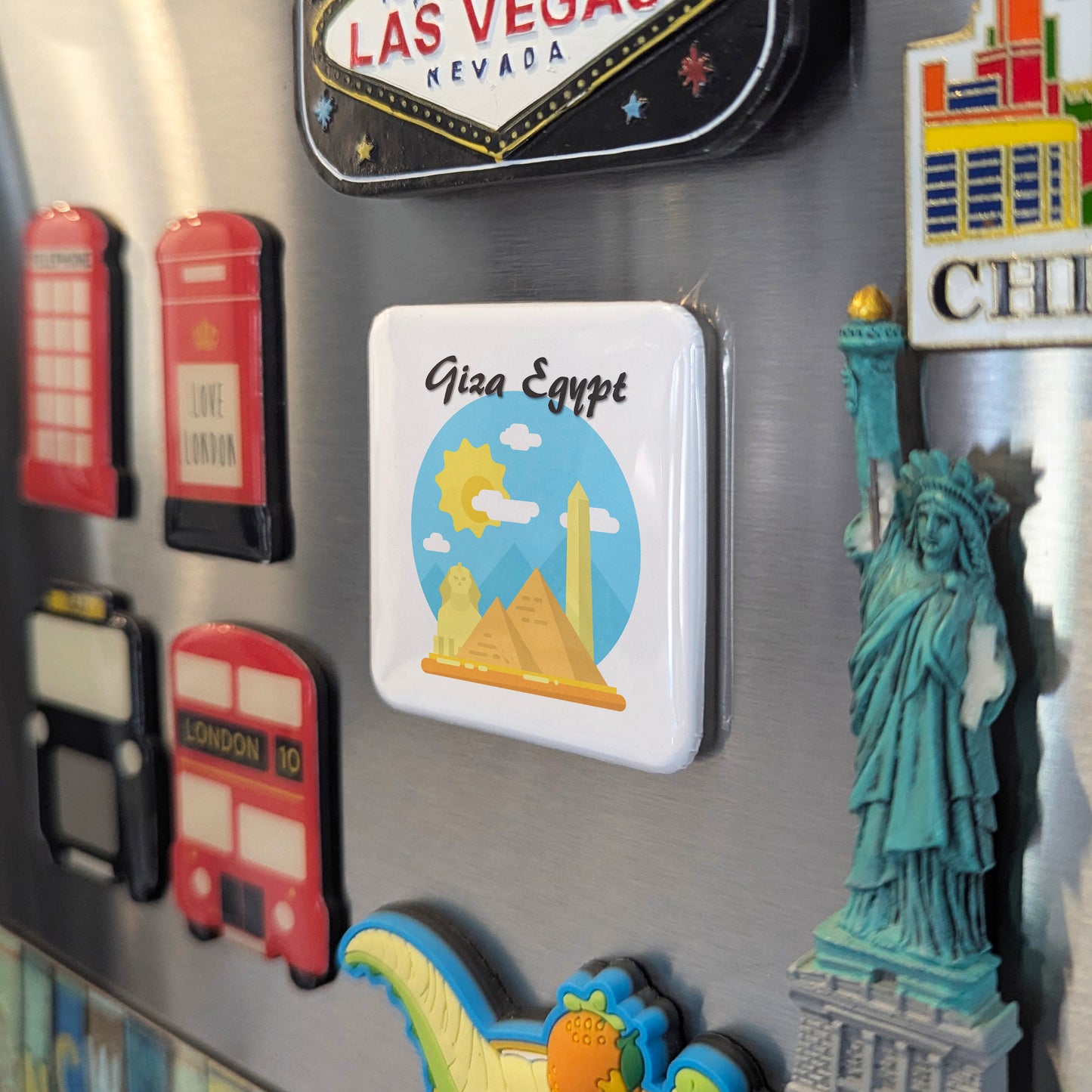 Giza in Egypt Fridge Magnet - PhiloPerse