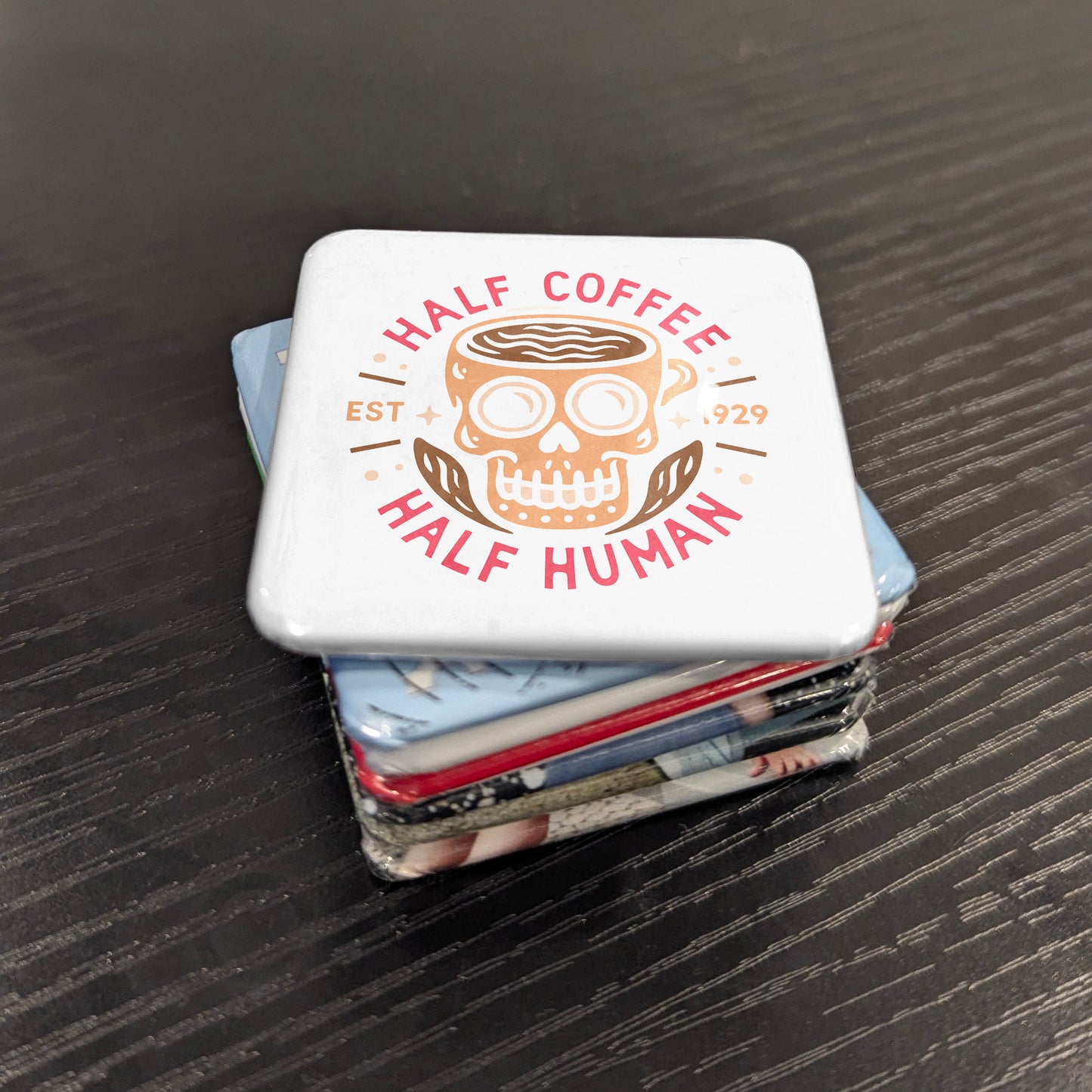 Half Coffee Half Human Fridge Magnet - PhiloPerse