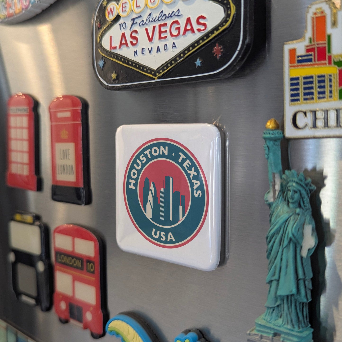 Houston Texas Fridge Magnet