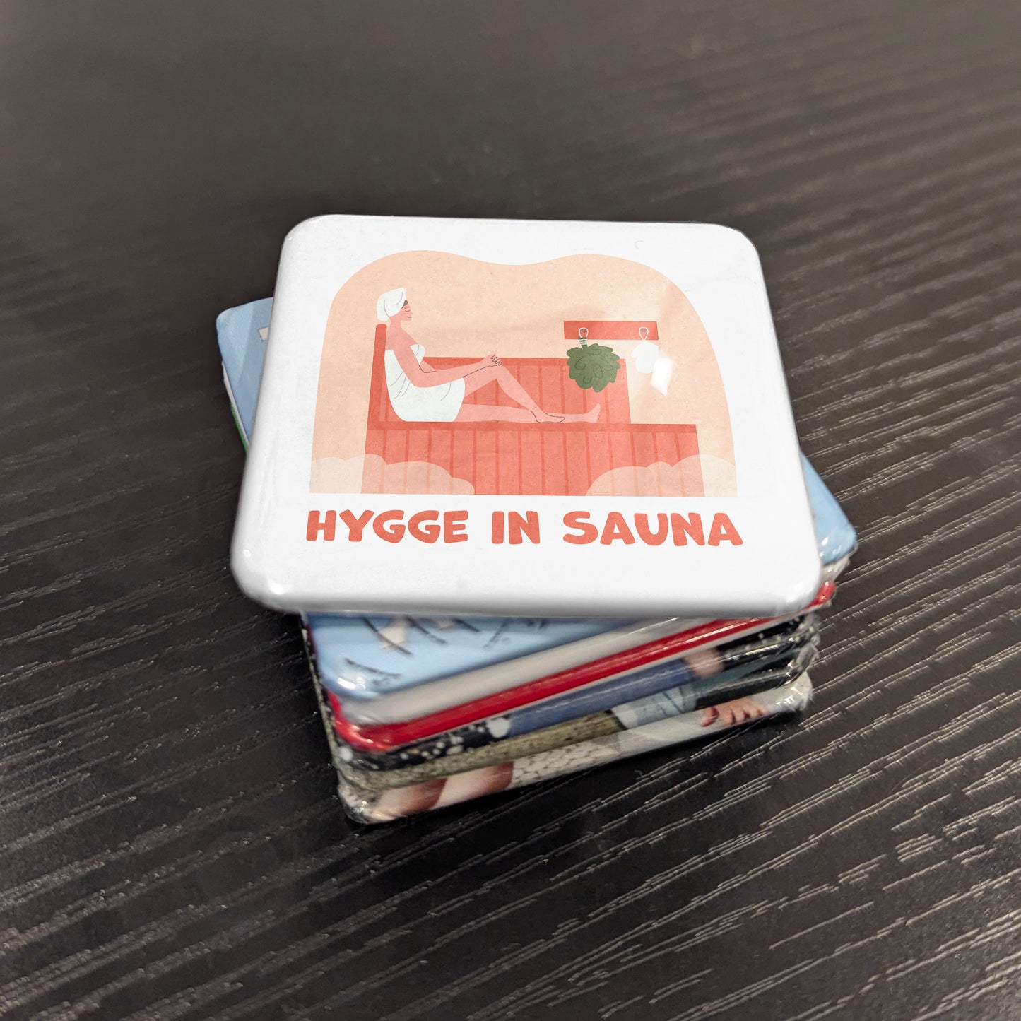 Hygge in Sauna Fridge Magnet - PhiloPerse