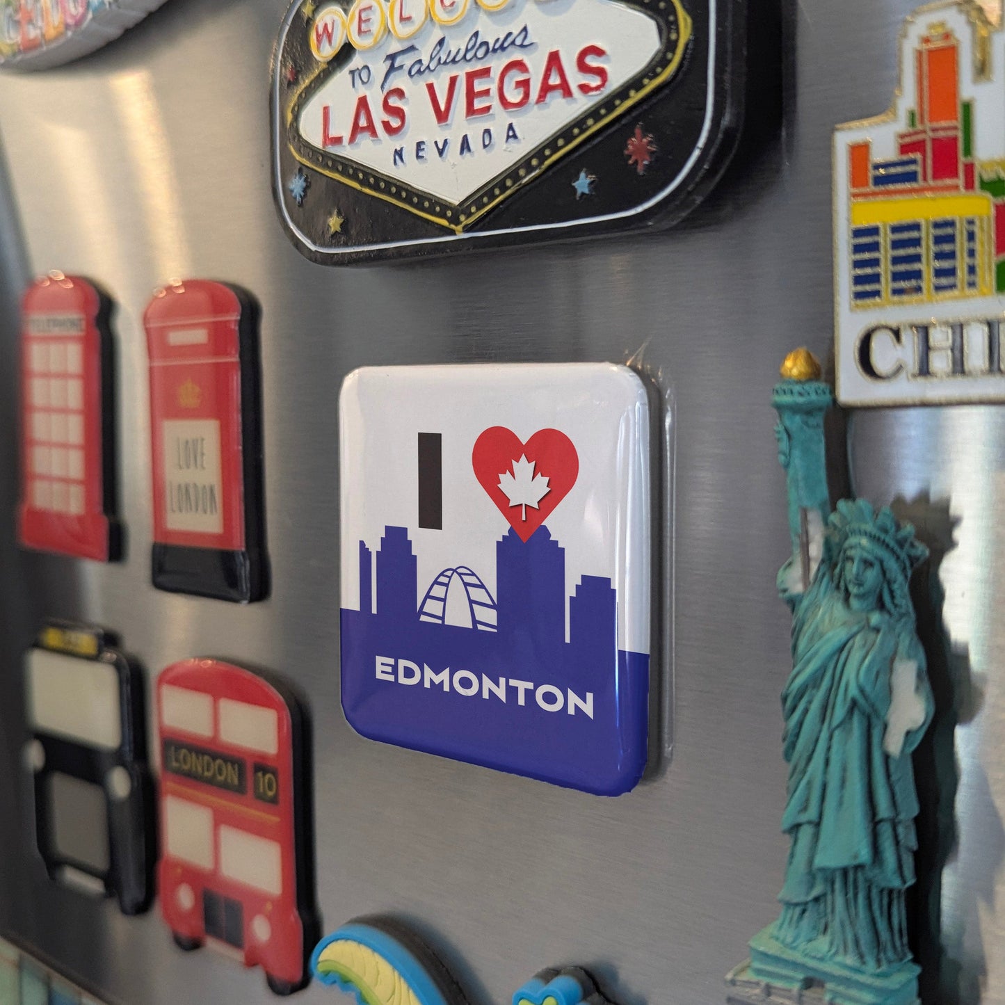 I love Edmonton Fridge Magnet