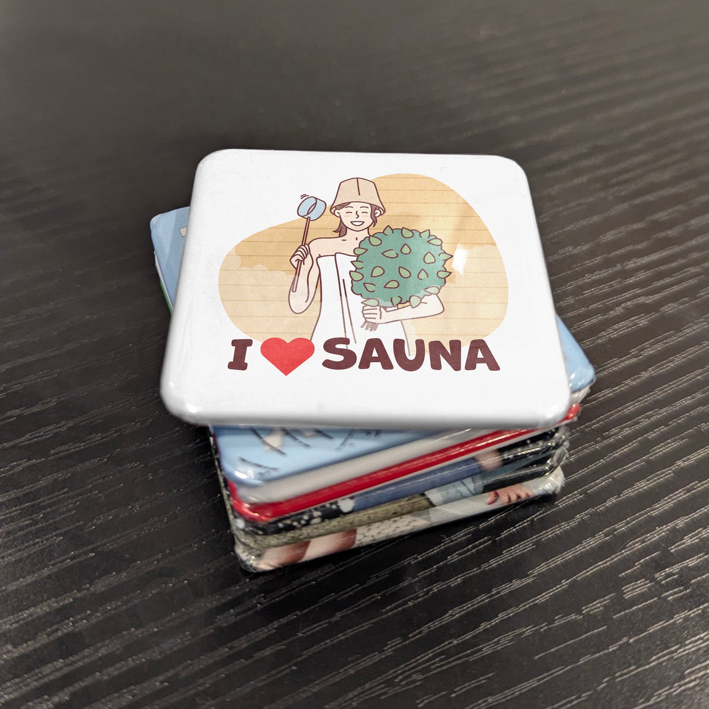 I Love Sauna Fridge Magnet - PhiloPerse