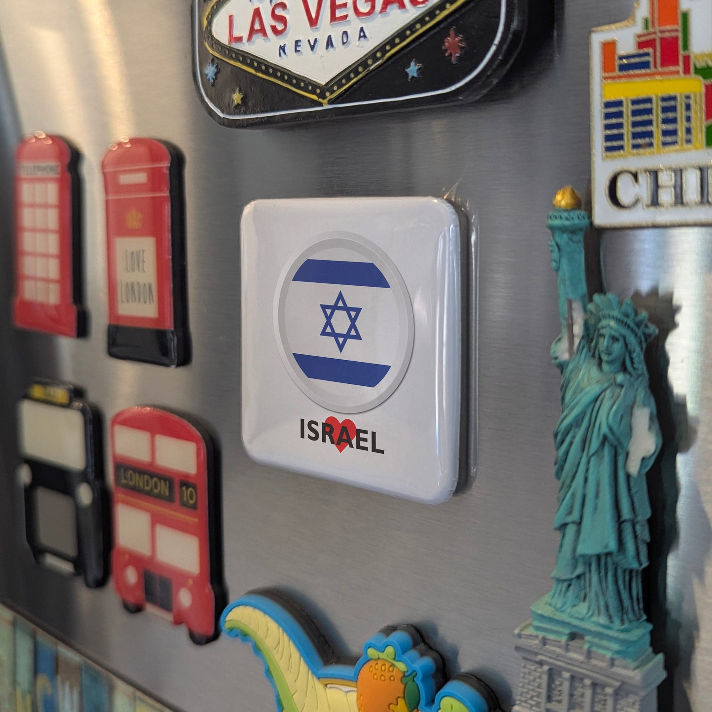 I Love Israel Fridge Magnet - PhiloPerse